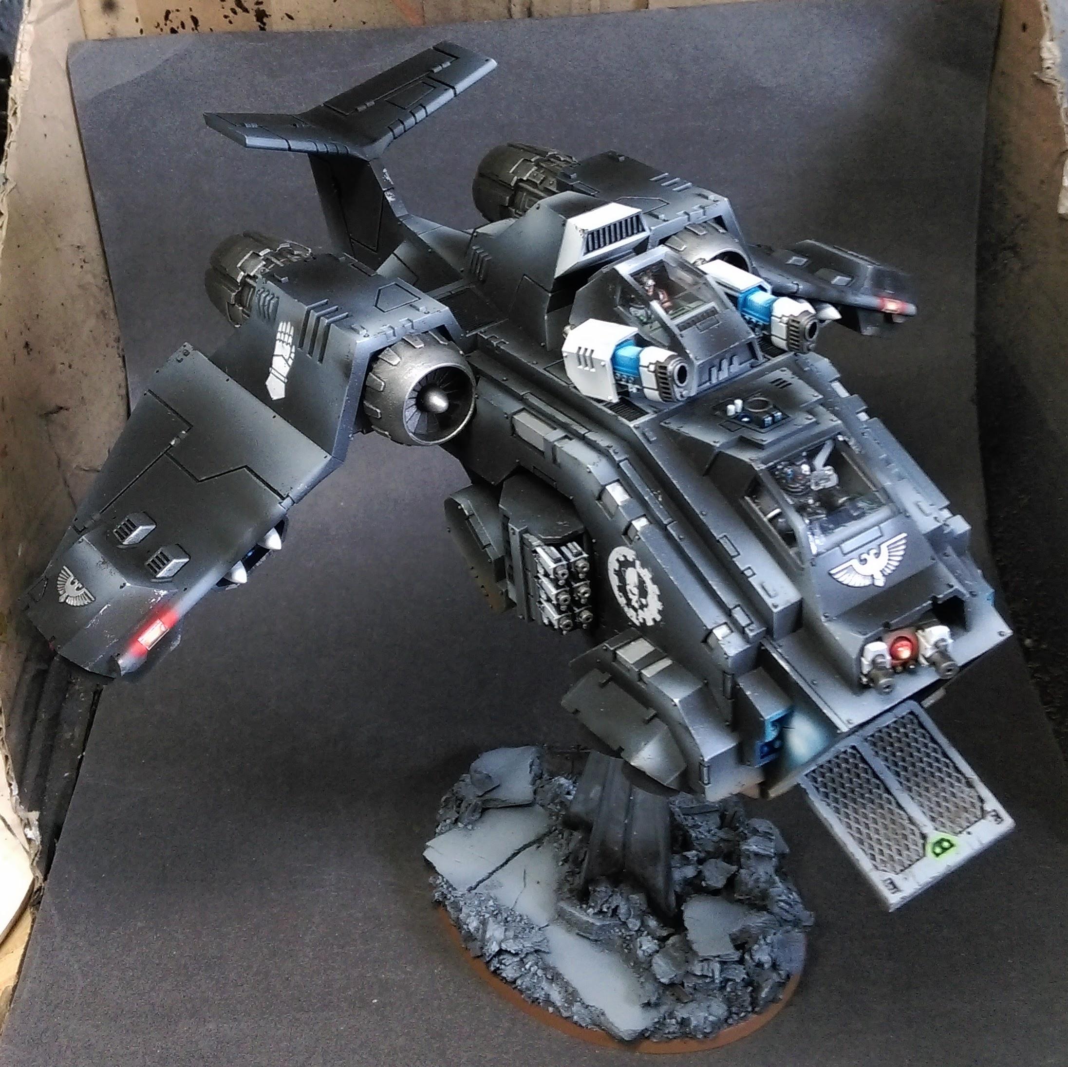 Flyer, Iron Hands, Space Marines, Stormraven, Warhammer 40,000