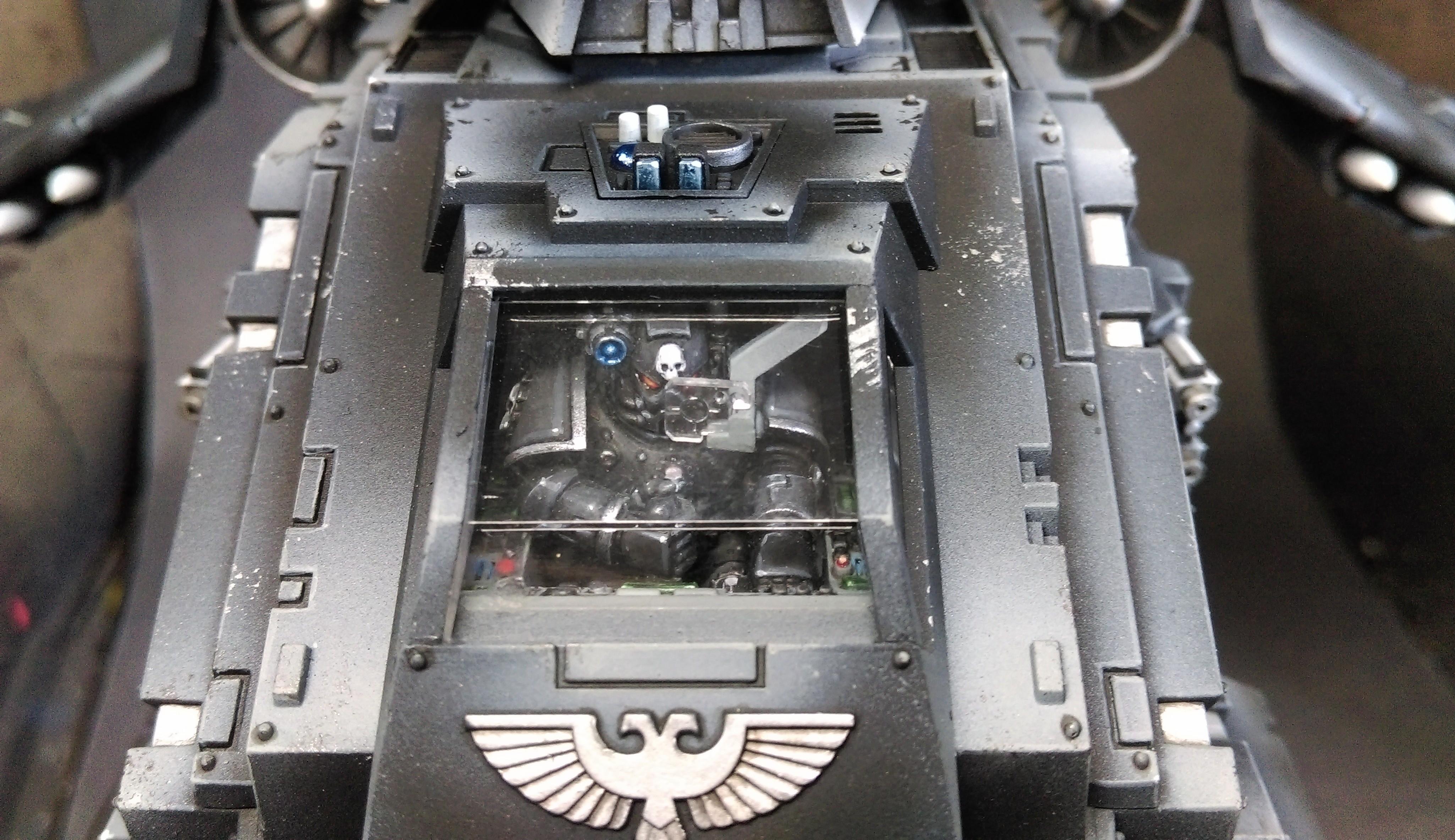 Flyer, Iron Hands, Space Marines, Stormraven, Warhammer 40,000
