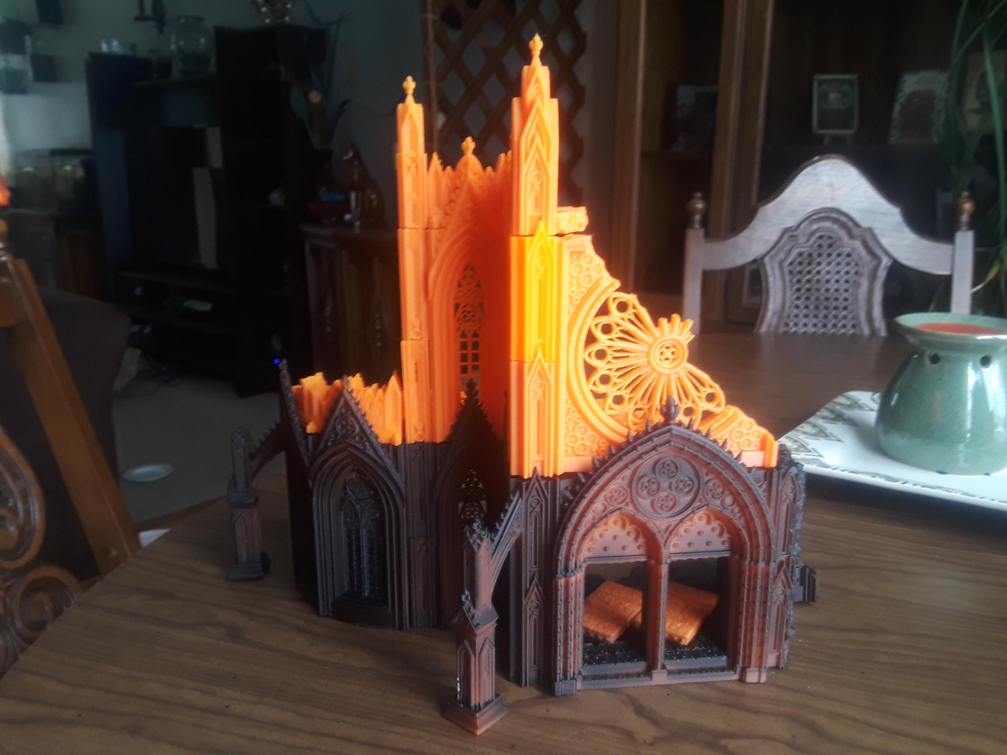 3D print ruined cathedral