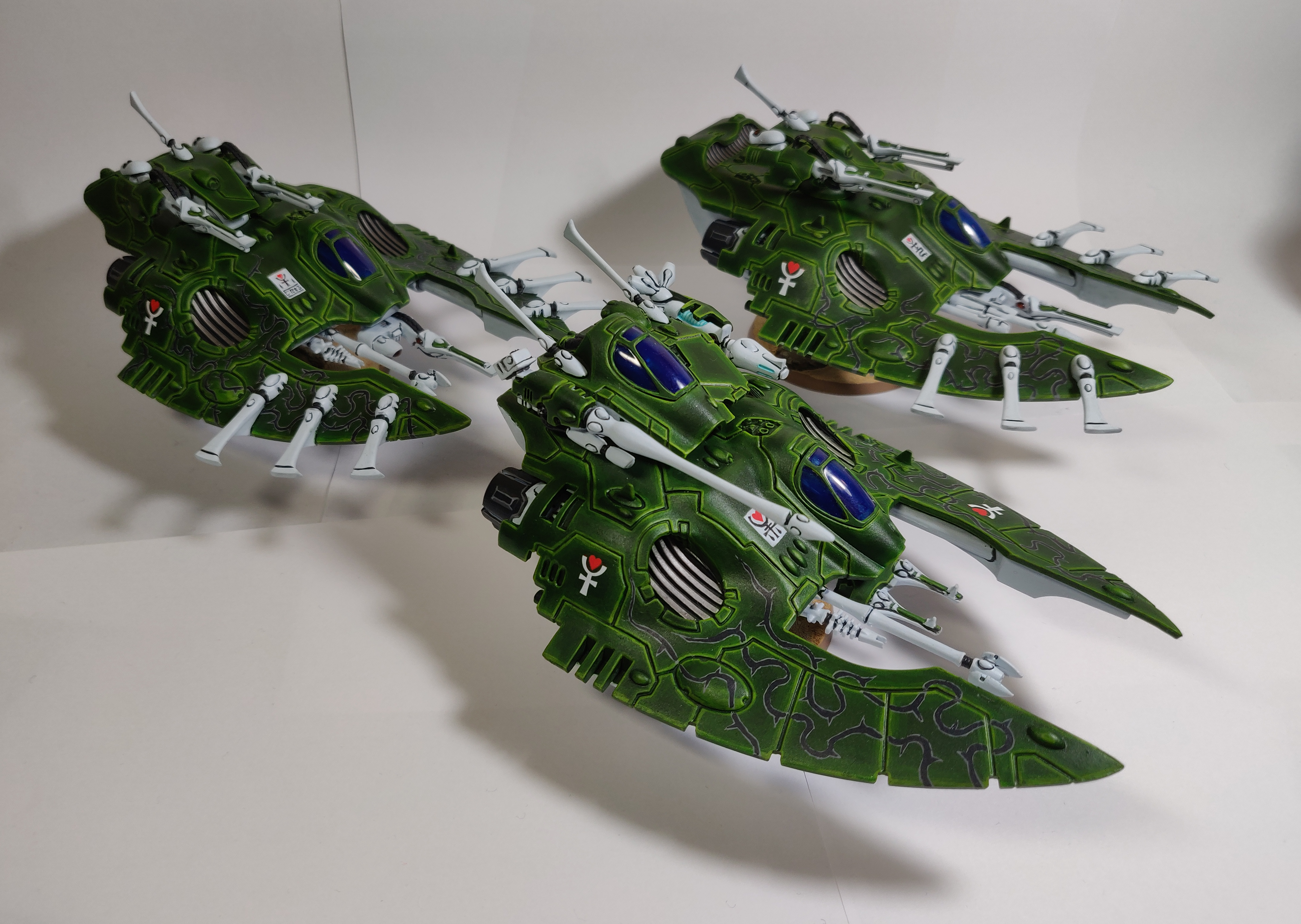 Biel-tan, Eldar, Biel-Tan Grav-Tanks Group Shot 1