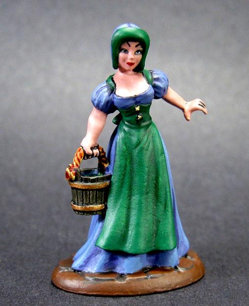 03857: Townsfolk - Milk Maid, Carrero Arts, Carreroarts, Dark Heaven Legends, Dungeons And Dragons, Miniature Painting, Painted Mini, Painted Miniature, Painted Miniatures, Painted Reaper, Painted Reaper Miniature, Pathfinder Rpg, Pro Painted Miniature, Reaper Mini, Reaper Miniatures, Reaper Minis, Reaper Painted, Reaper Painted Miniature, Rpg Miniature, Table Top Wargames