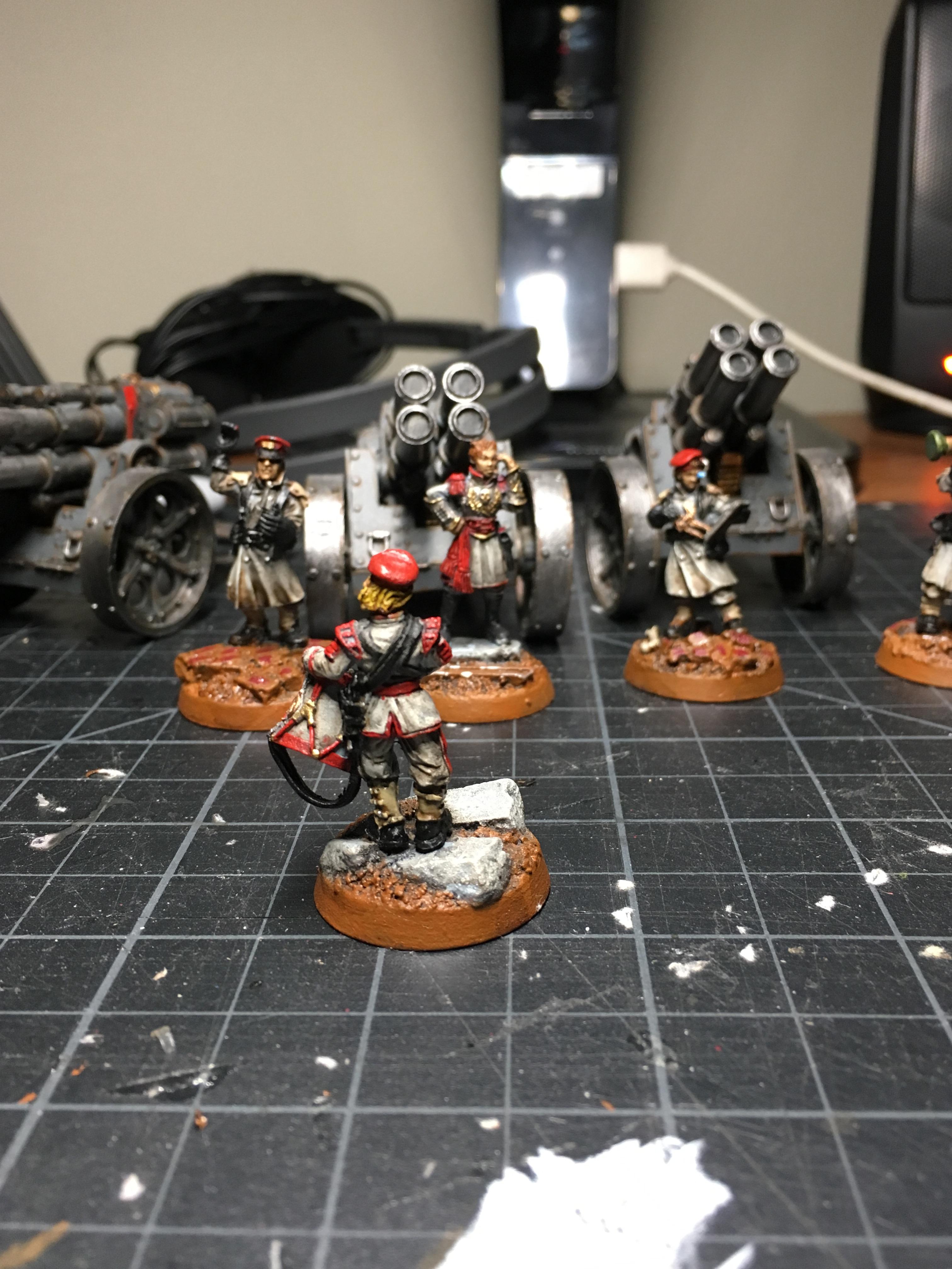 Artillery, Imperial Guard, Quad Mortars, Thudd Guns