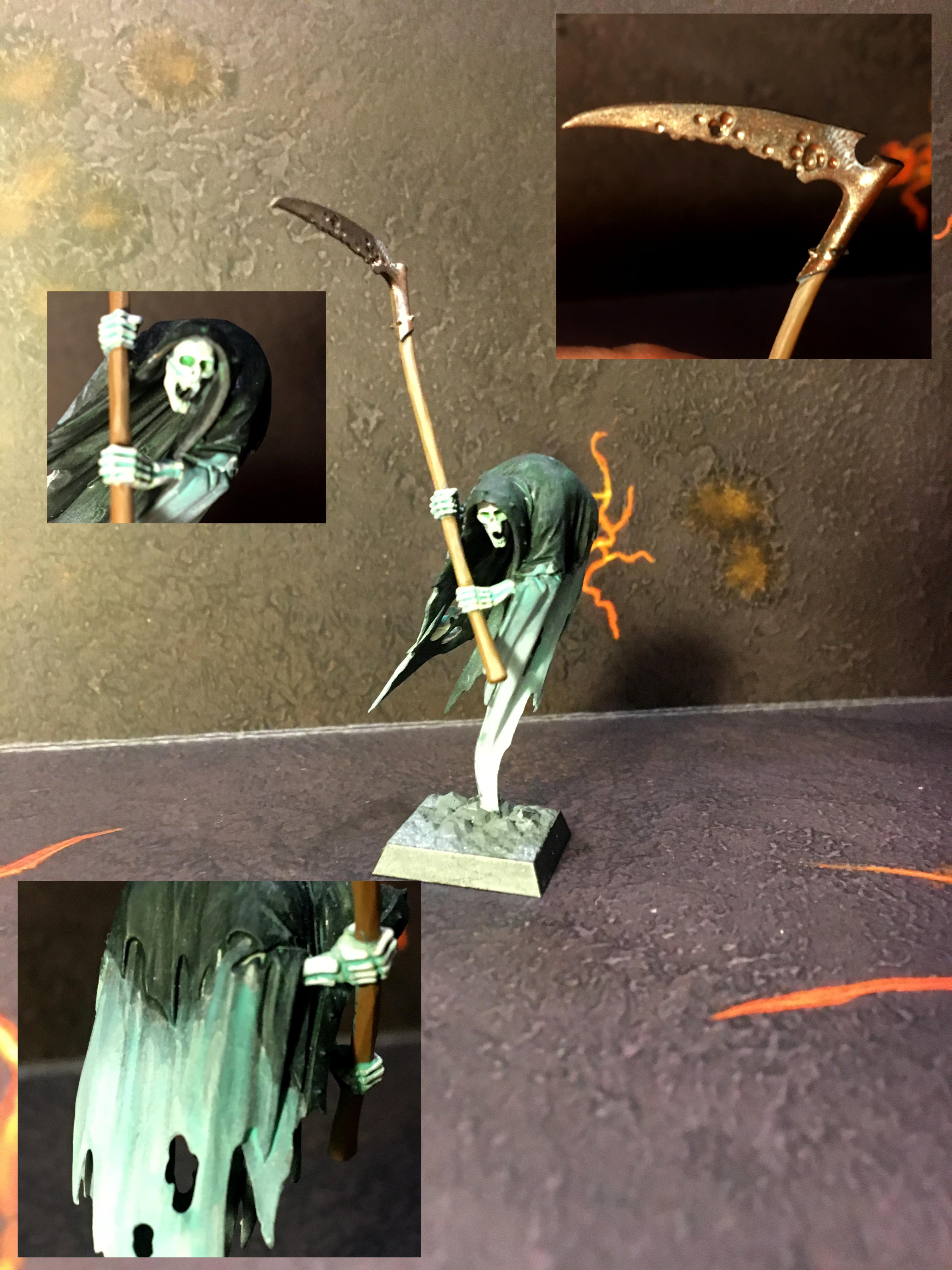 Age Of Sigmar Nighthaunt, Death Alliance, Death Forces, Forces Of Death, Glowing, Nighthaunt Cairn Wraith, Skeletons, Undead