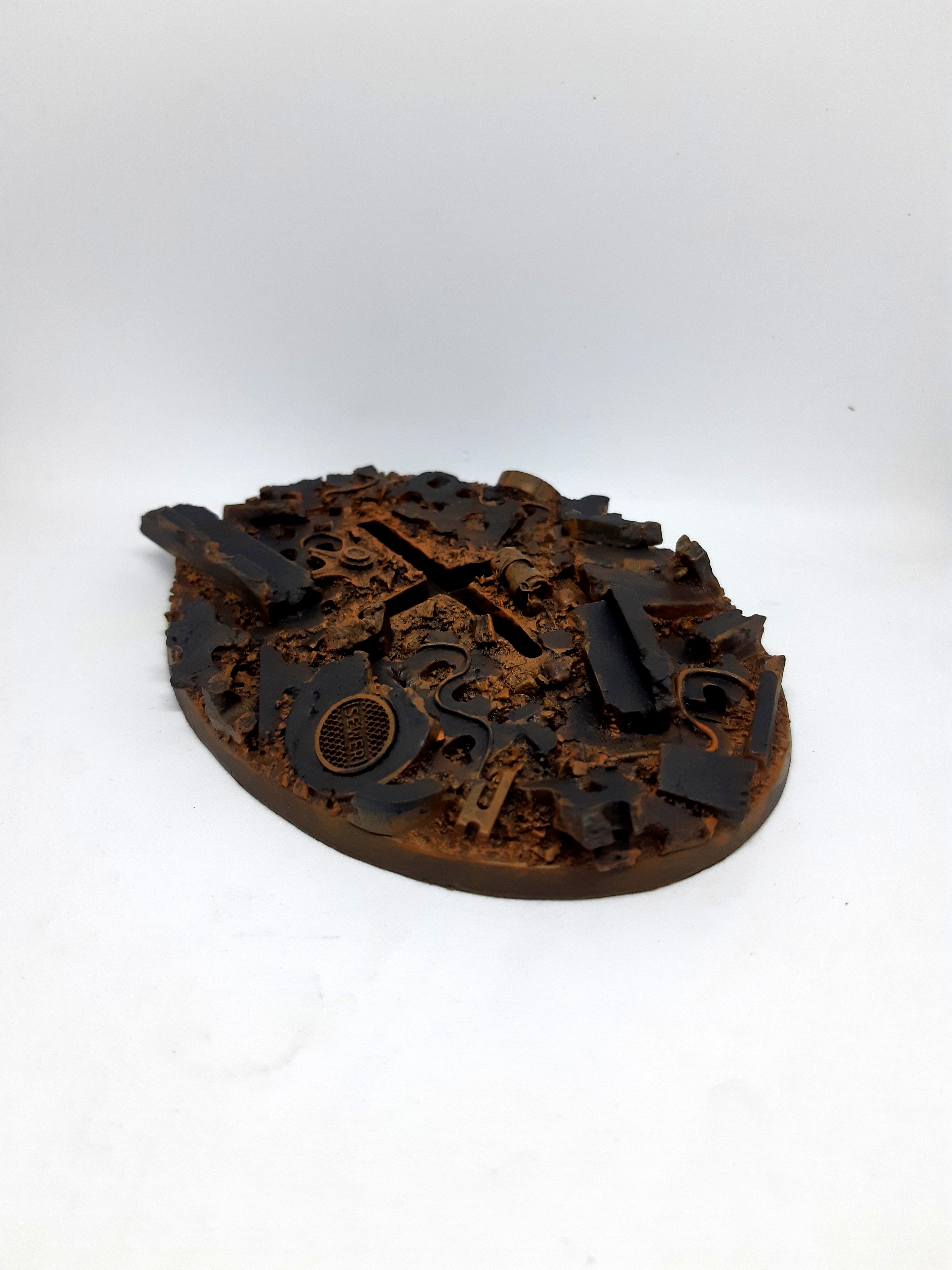 120 Mm, 120mm, Base, Flyer, Kromlech, Oval, Resin, Warhammer 40,000