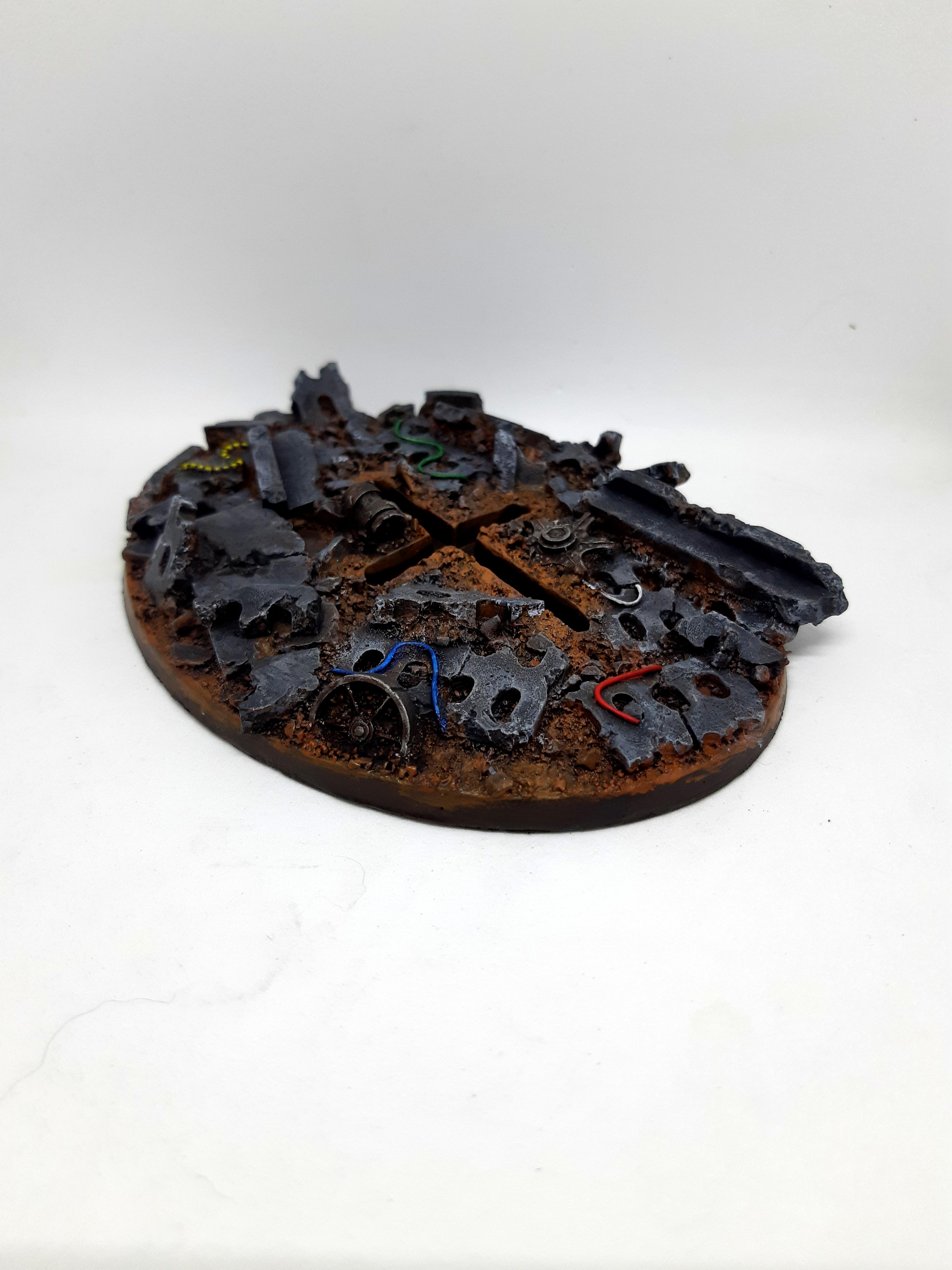 120 Mm, 120mm, Base, Flyer, Kromlech, Oval, Resin, Warhammer 40,000
