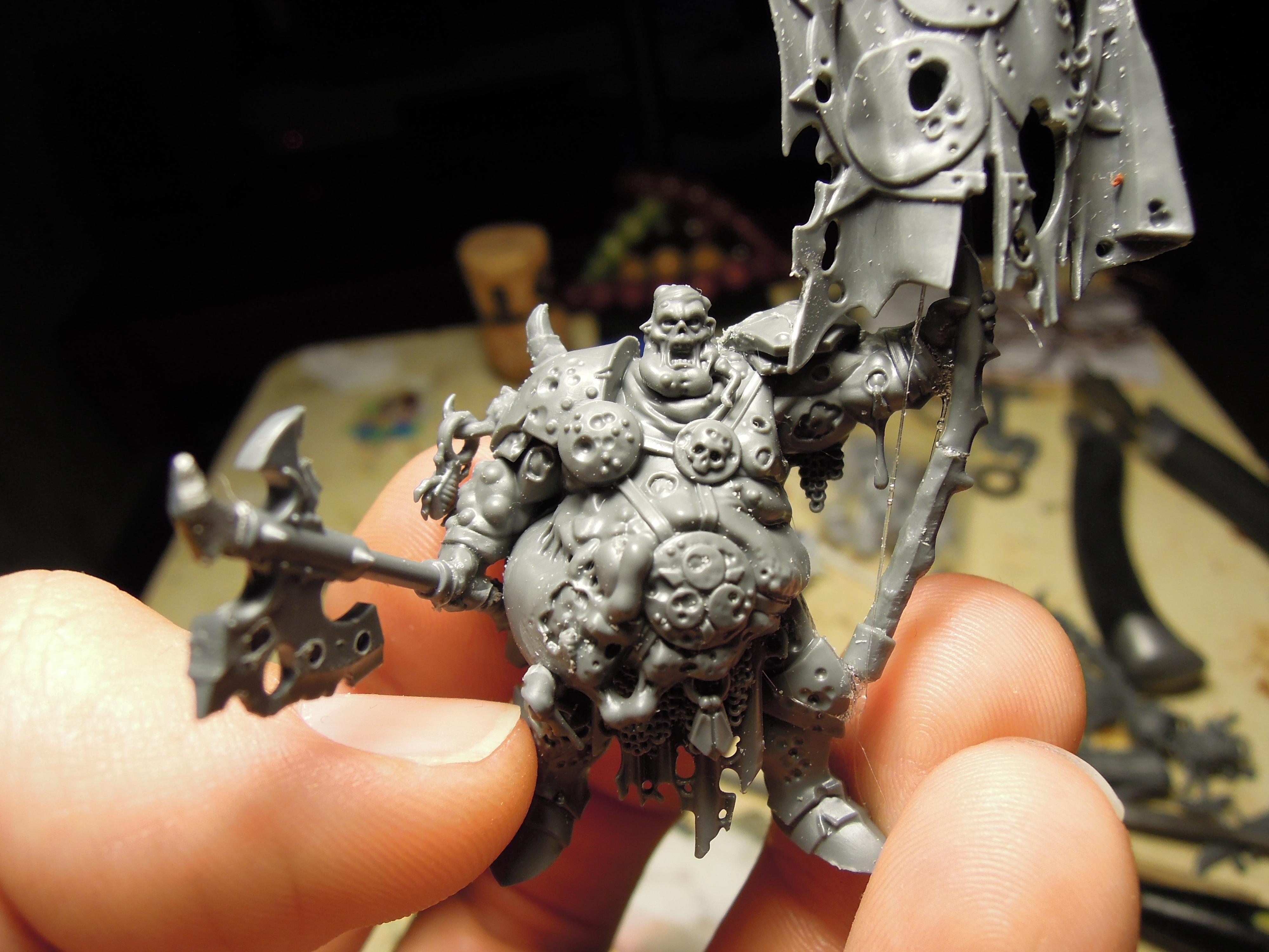 Age Of Sigmar, Banner, Blight, Boils, Buboes, Chaos, Conversion, Decay, Disease, Glottkin, Lord, Nurgle, Otto Glott, Pestilence, Plague, Rot, Spoilage, Standard, Work In Progress