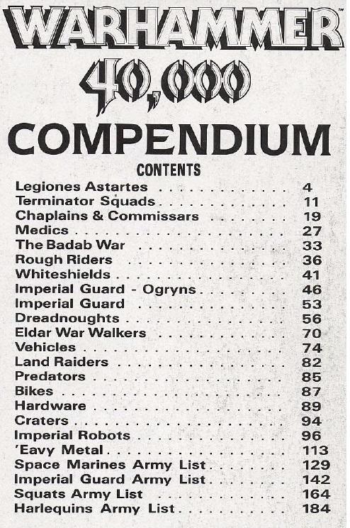 Compendium, Copyright Games Workshop, Oldhammer, Retro Review, Rogue Trader