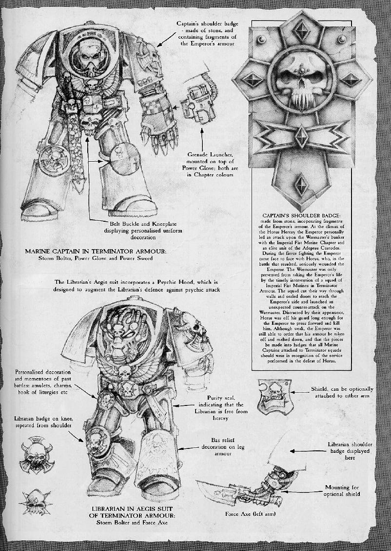 Compendium, Concept, Copyright Games Workshop, Jes Goodwin, Oldhammer, Retro Review, Rogue Trader, Terminator Armor