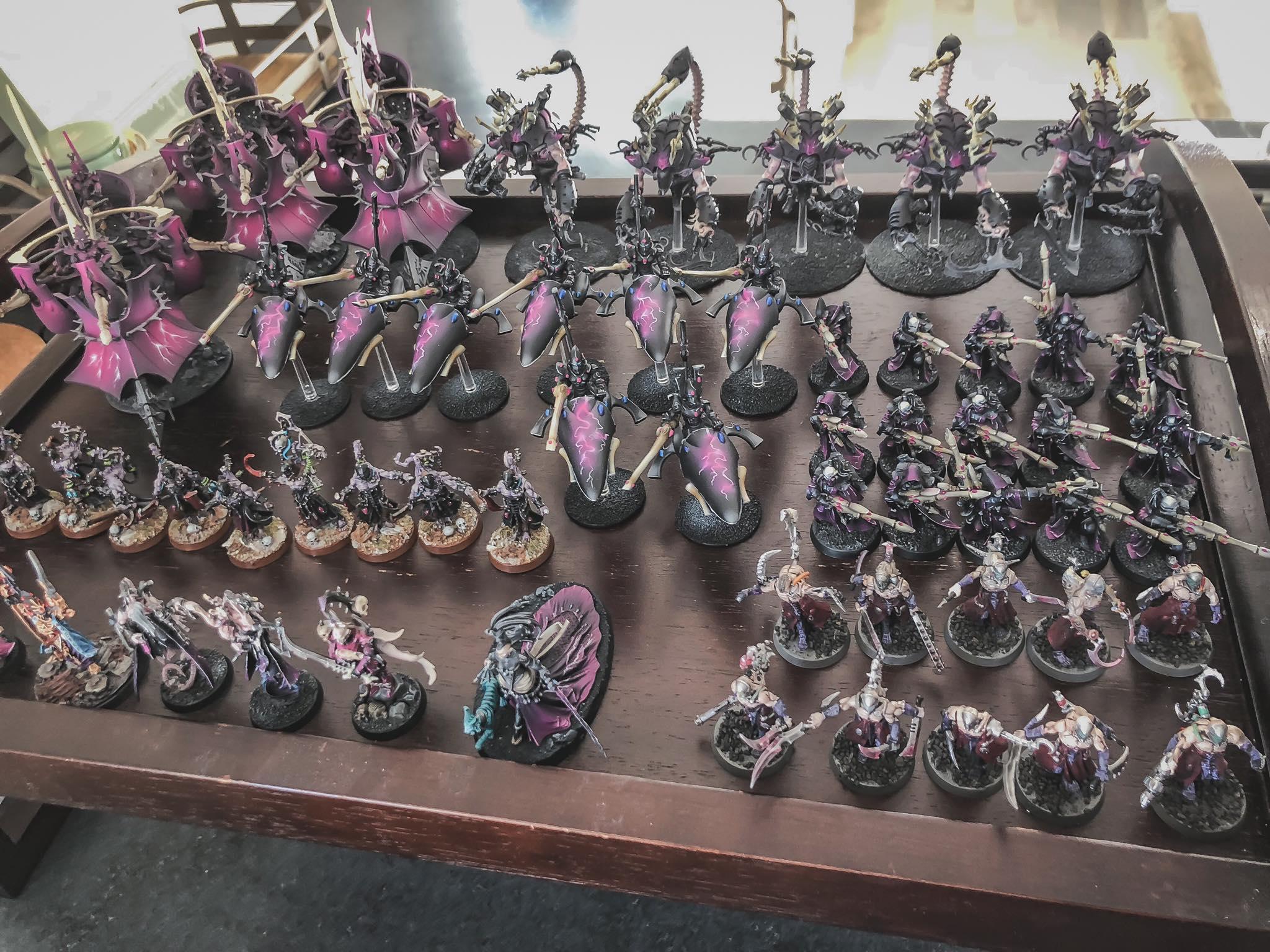 Aeldari, Asuryani, Coven, Drukhari, Harlequins, Ynnari