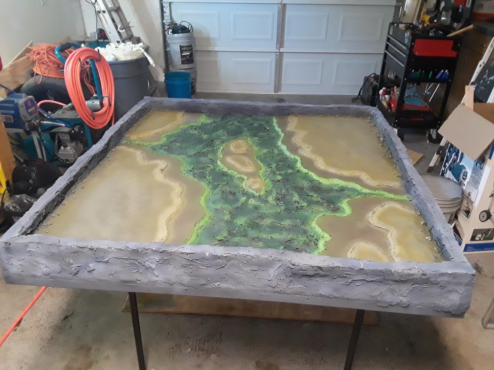 Airbrushing complete, clear coated