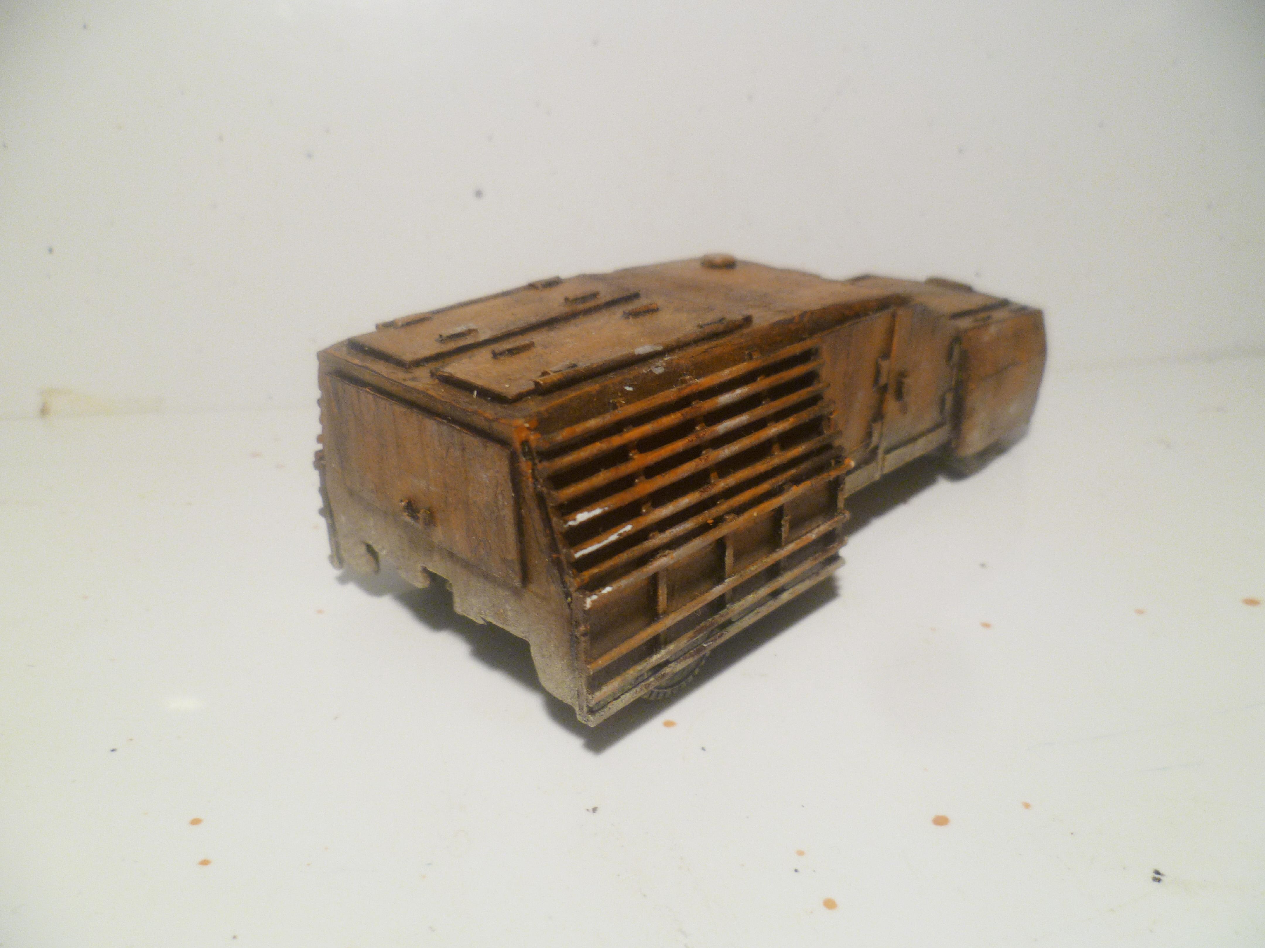 28mm, Armoured, Cars, Conversion, Desert, Insurgent, Mad Max, Middle East, Modern, Post Apocalyptic, Rust, Rusty, Technical, Vehicle