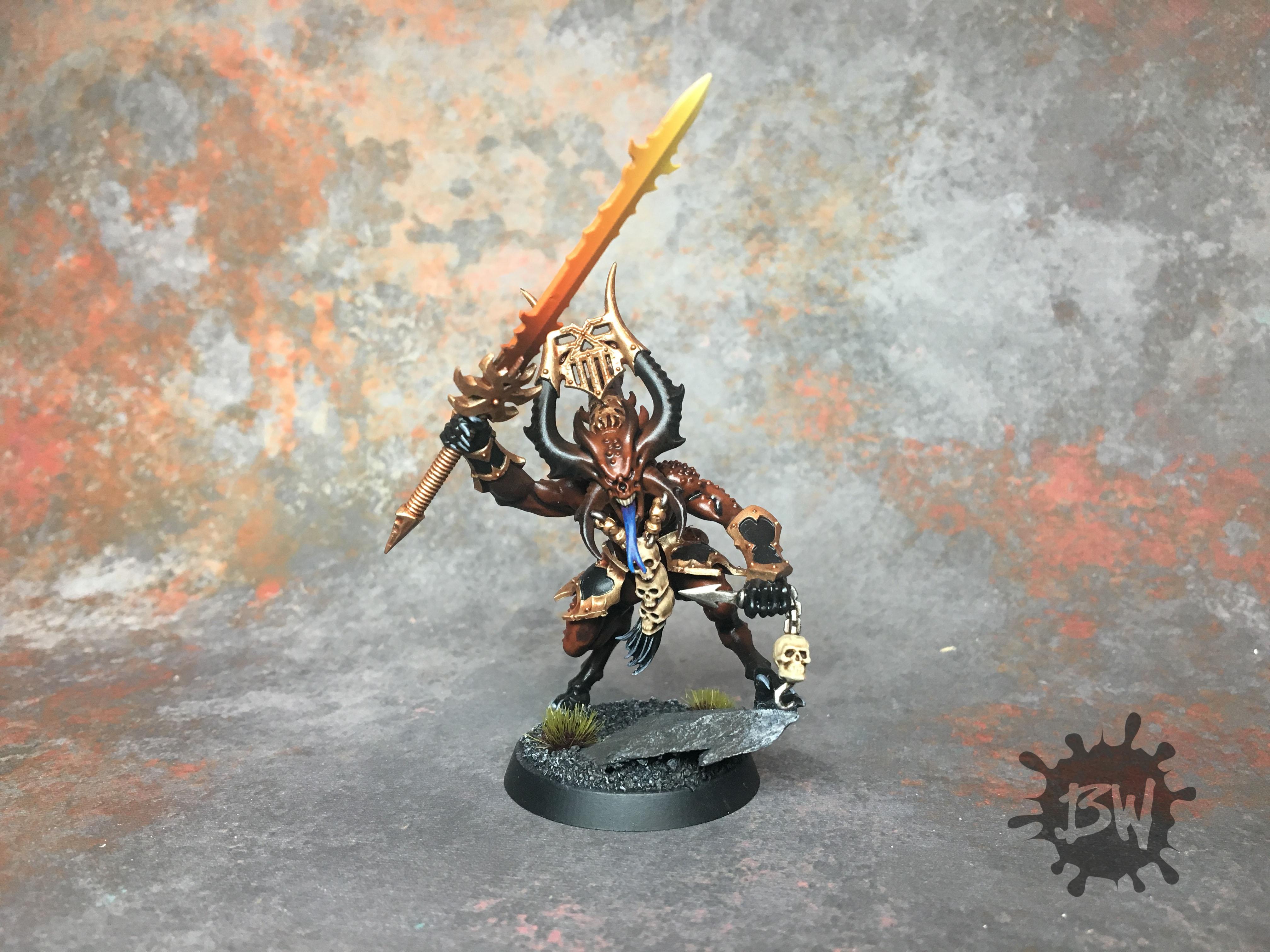 Age Of Sigmar, Bawpainting, Chaos, Commission, Daemons, Games Workshop, Herald Of Khorne, Khorne, Painting, Warhammer 40,000, Warhammer Fantasy