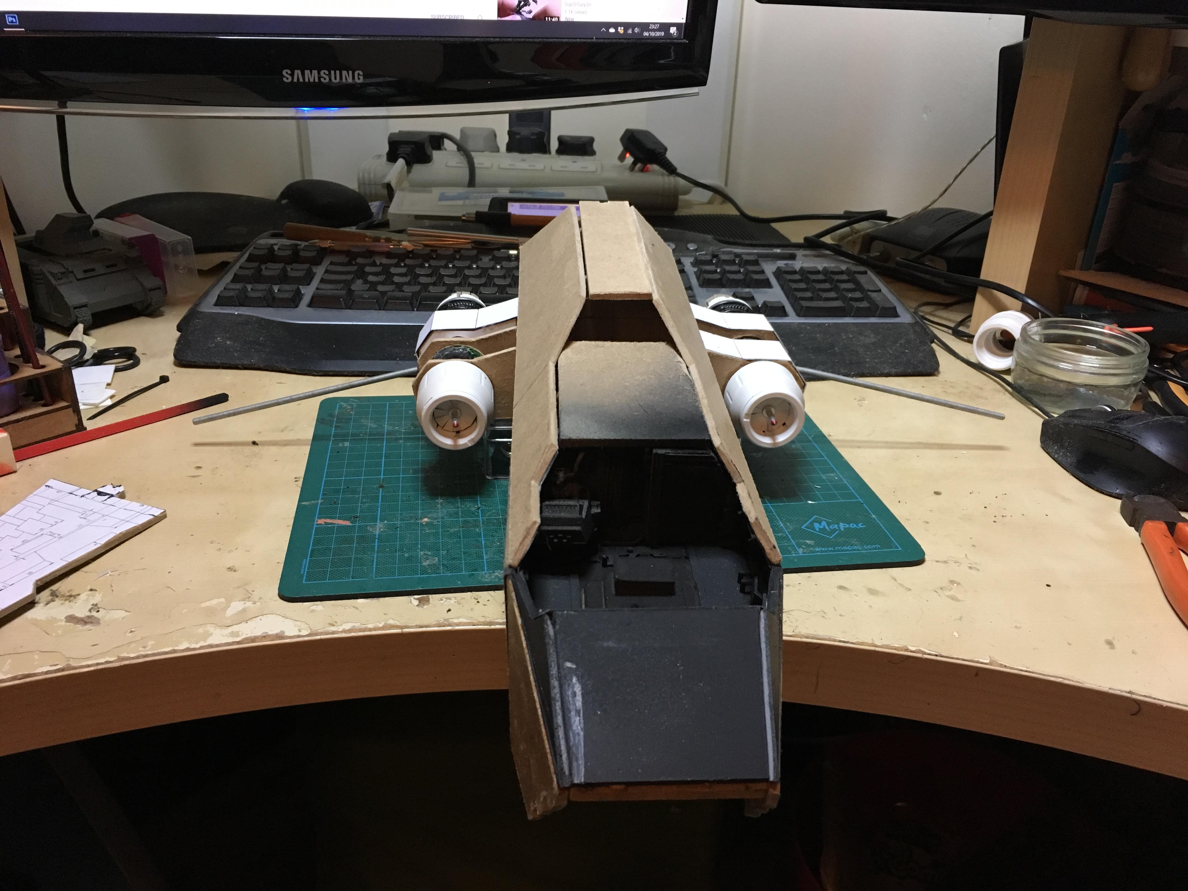 Scratch Build, Space Marines, Thunderhawk Gunship, Warhammer 40,000, Work In Progress