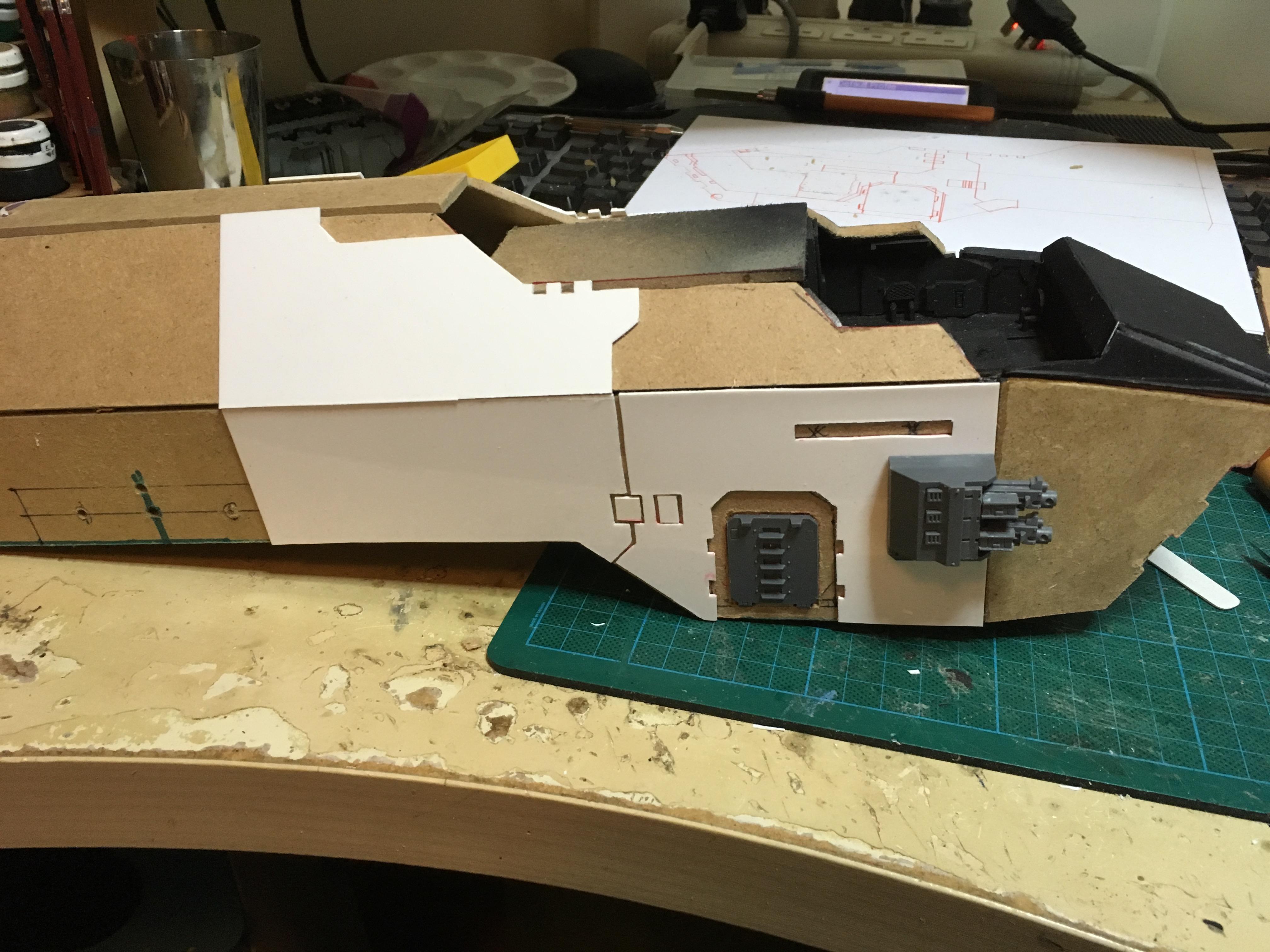 Scratch Build, Space Marines, Thunderhawk Gunship, Warhammer 40,000, Work In Progress
