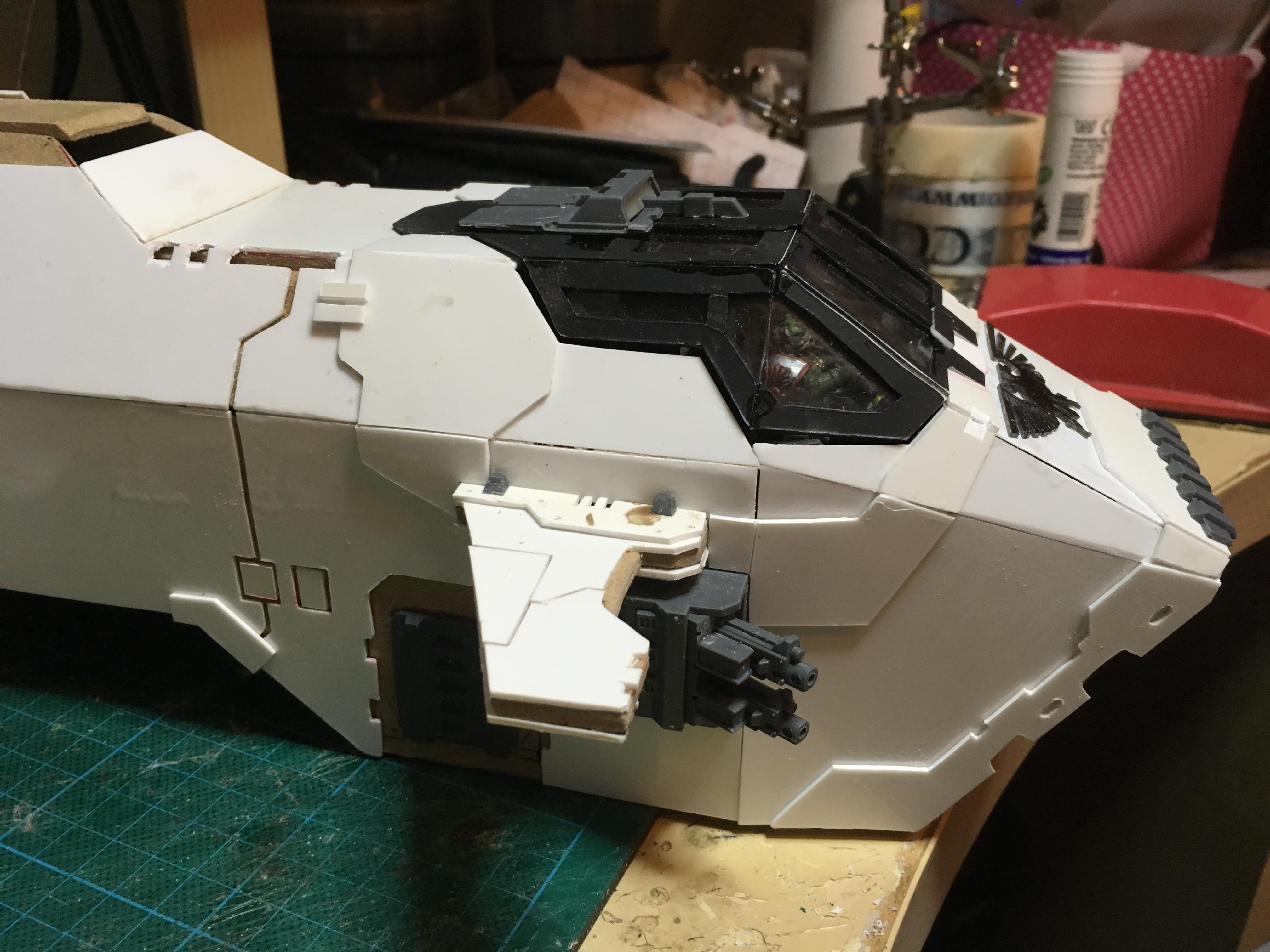 Scratch Build, Space Marines, Thunderhawk Gunship, Warhammer 40,000, Work In Progress