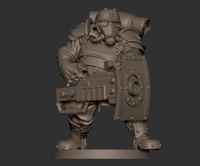 3d Sculpt, Astra Militarum, Bullryn, Imperial Guard, Mortian, Ogryns