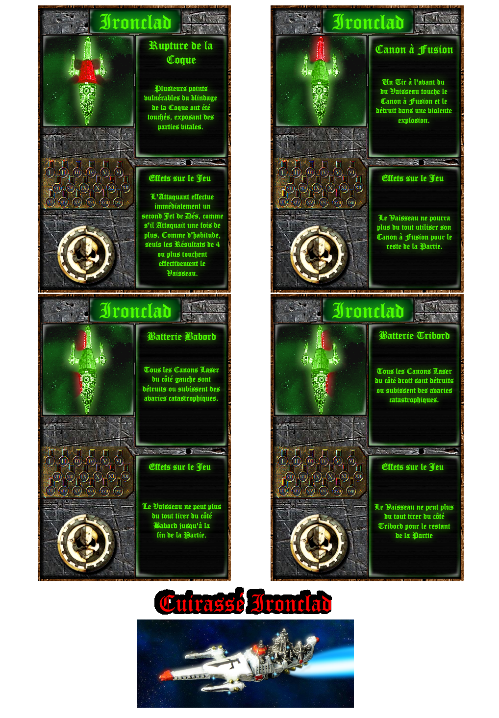 Cards, Ironclad Battleship, Spacefleet