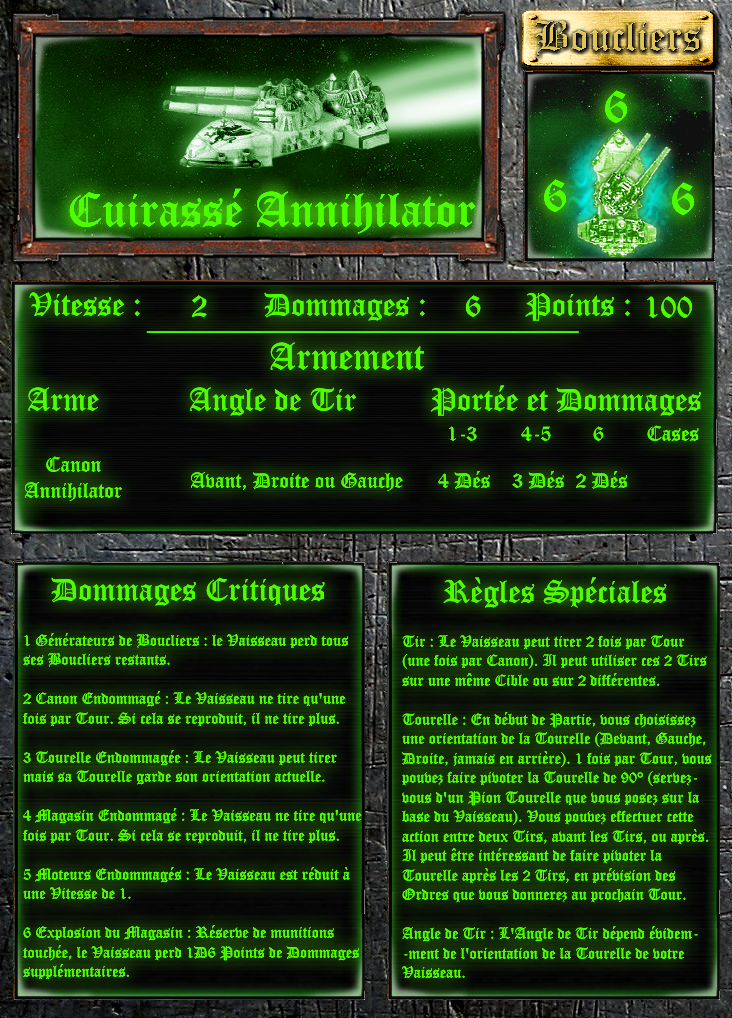 Annihilator Battleship, Dataslate, Spacefleet