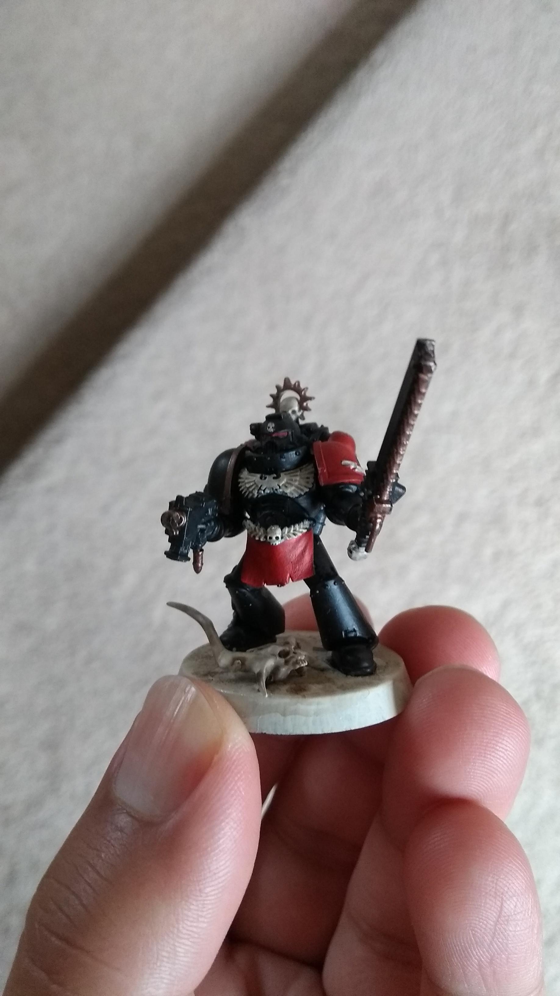 Angels Revenant, Blood Angels, Painted, Sergeant, Space Marines, Tactical Squad, Warhammer 40,000