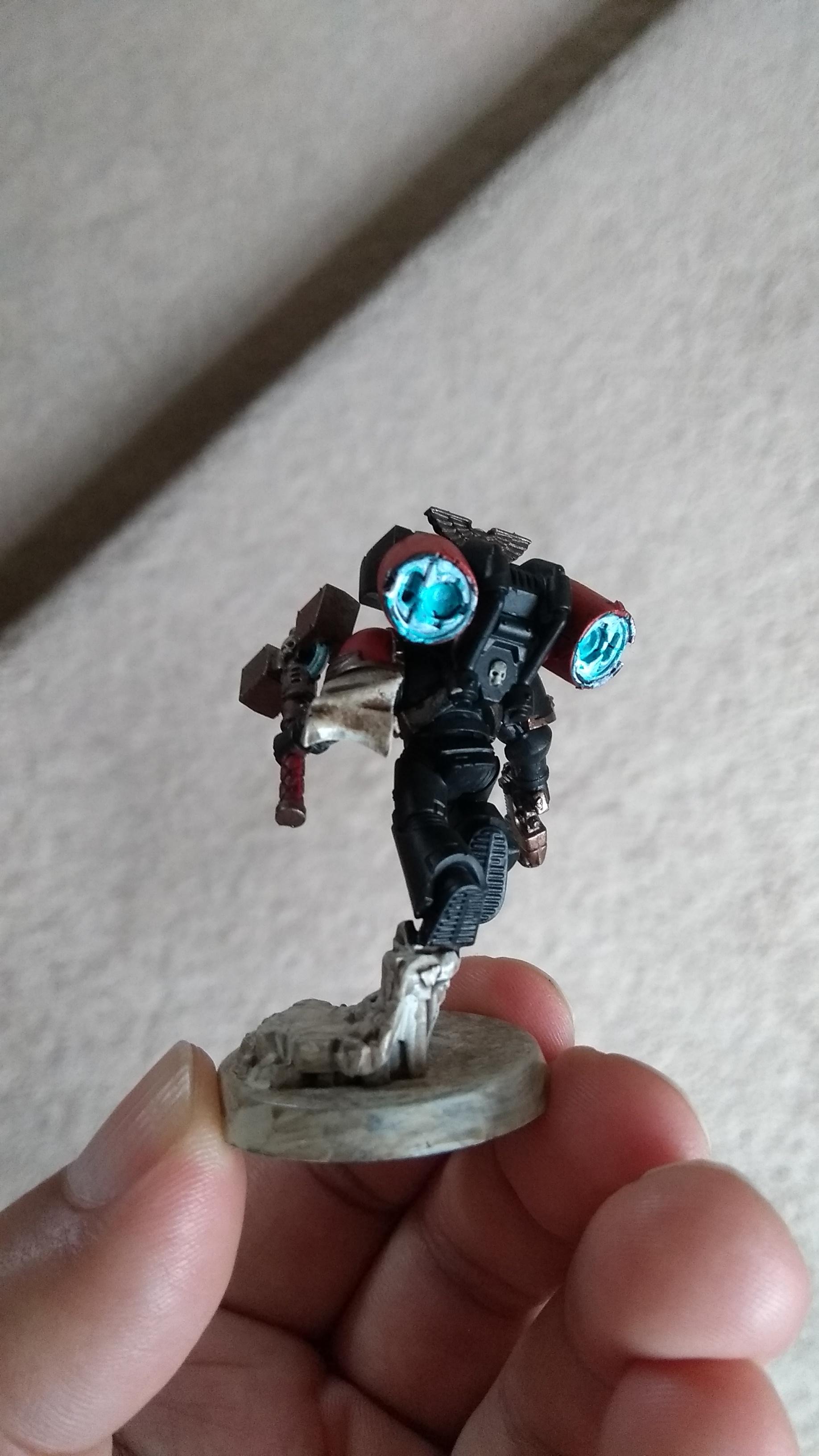 Angels Revenant, Assault Squad, Blood Angels, Fast Attack, Painted, Sergeant, Space Marines, Warhammer 40,000