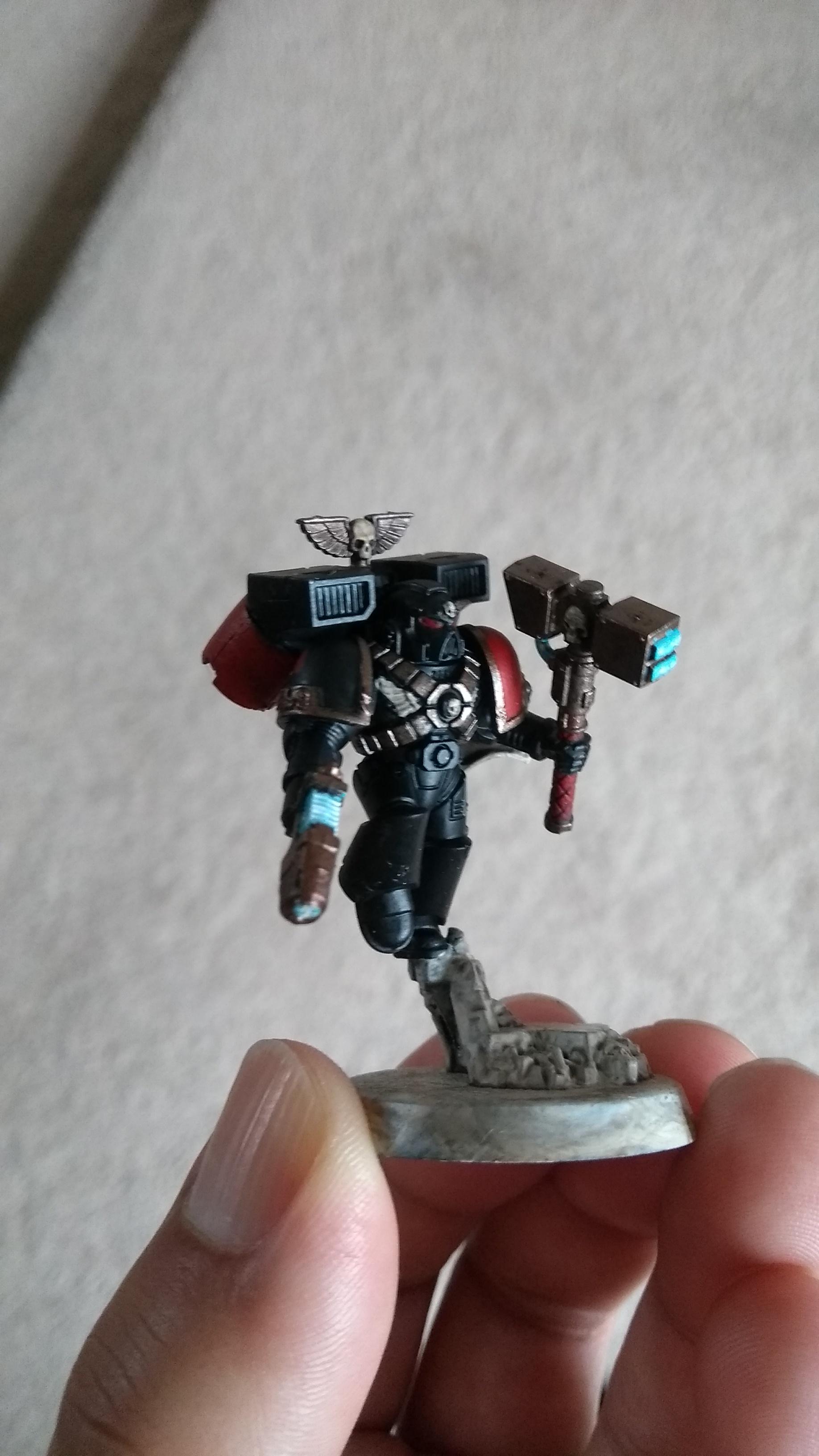 Angels Revenant, Assault Squad, Blood Angels, Fast Attack, Painted, Sergeant, Space Marines, Warhammer 40,000