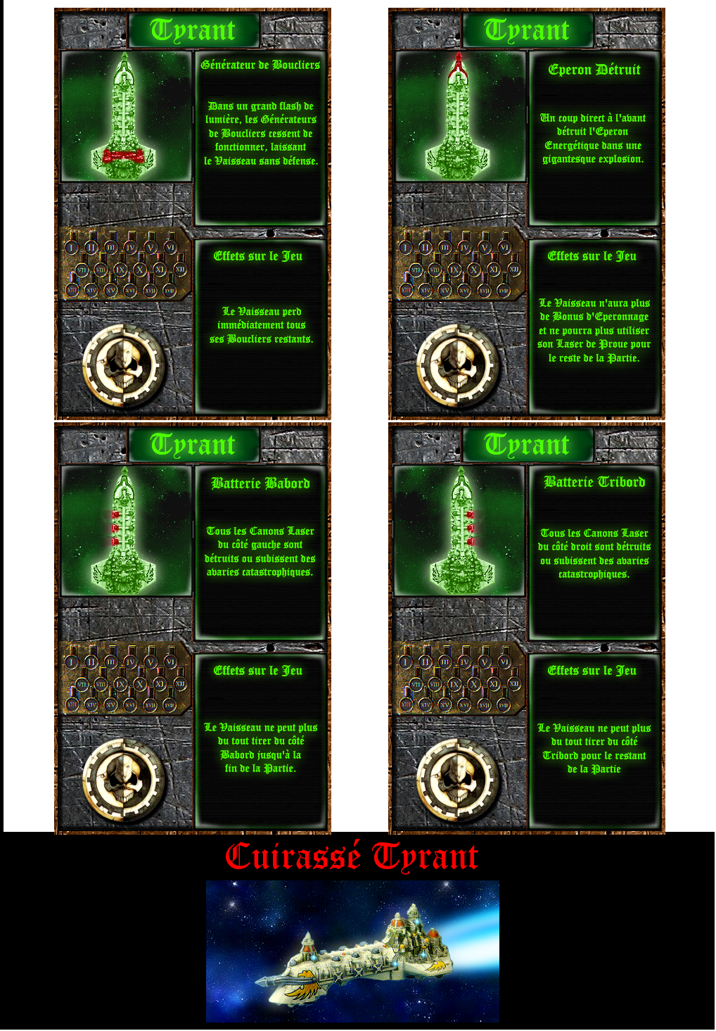 Cards, Spacefleet, Tyrant Battleship