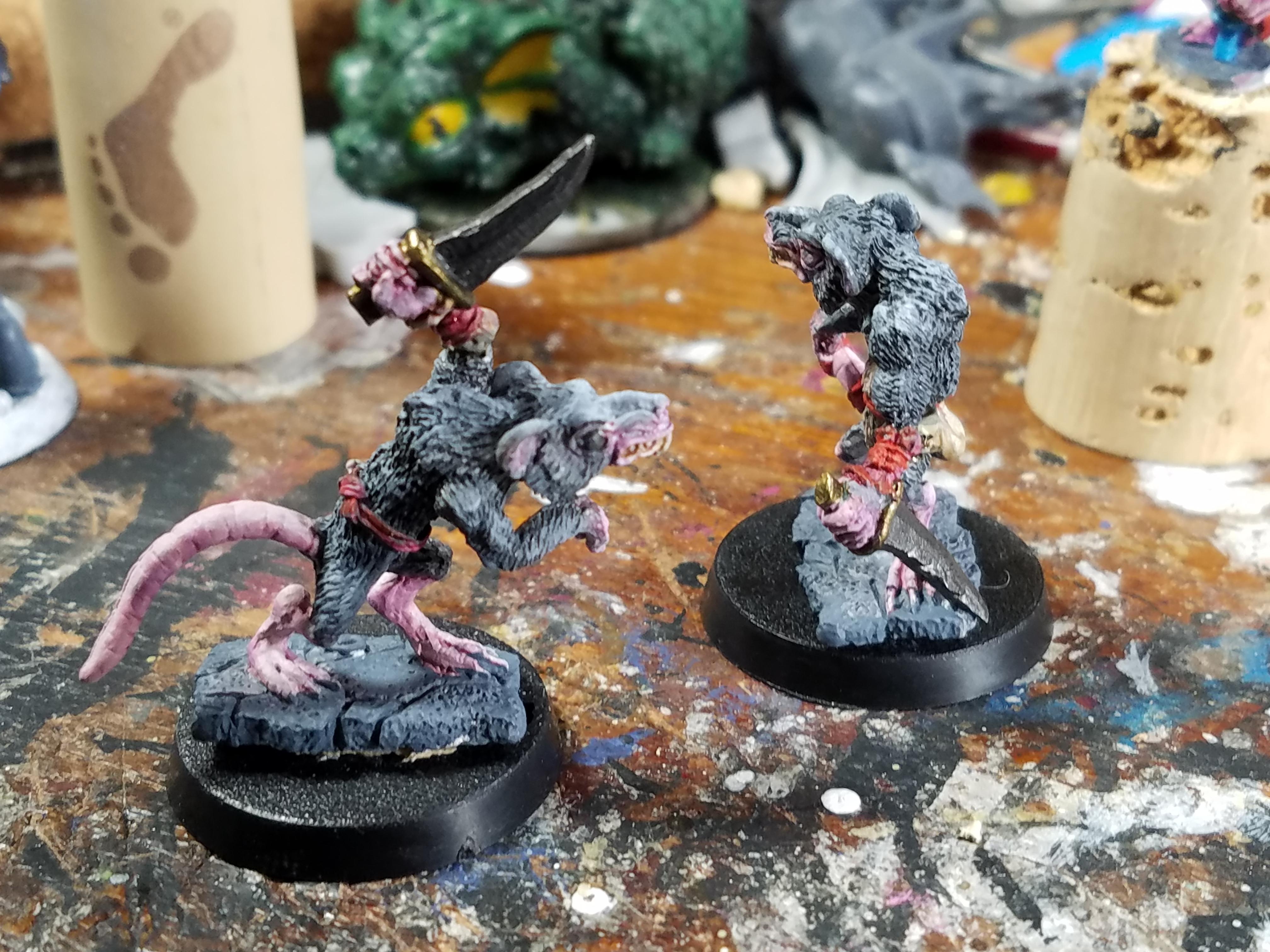 Rat, Reaper Miniatures, Were, Were Rat, Work In Progress