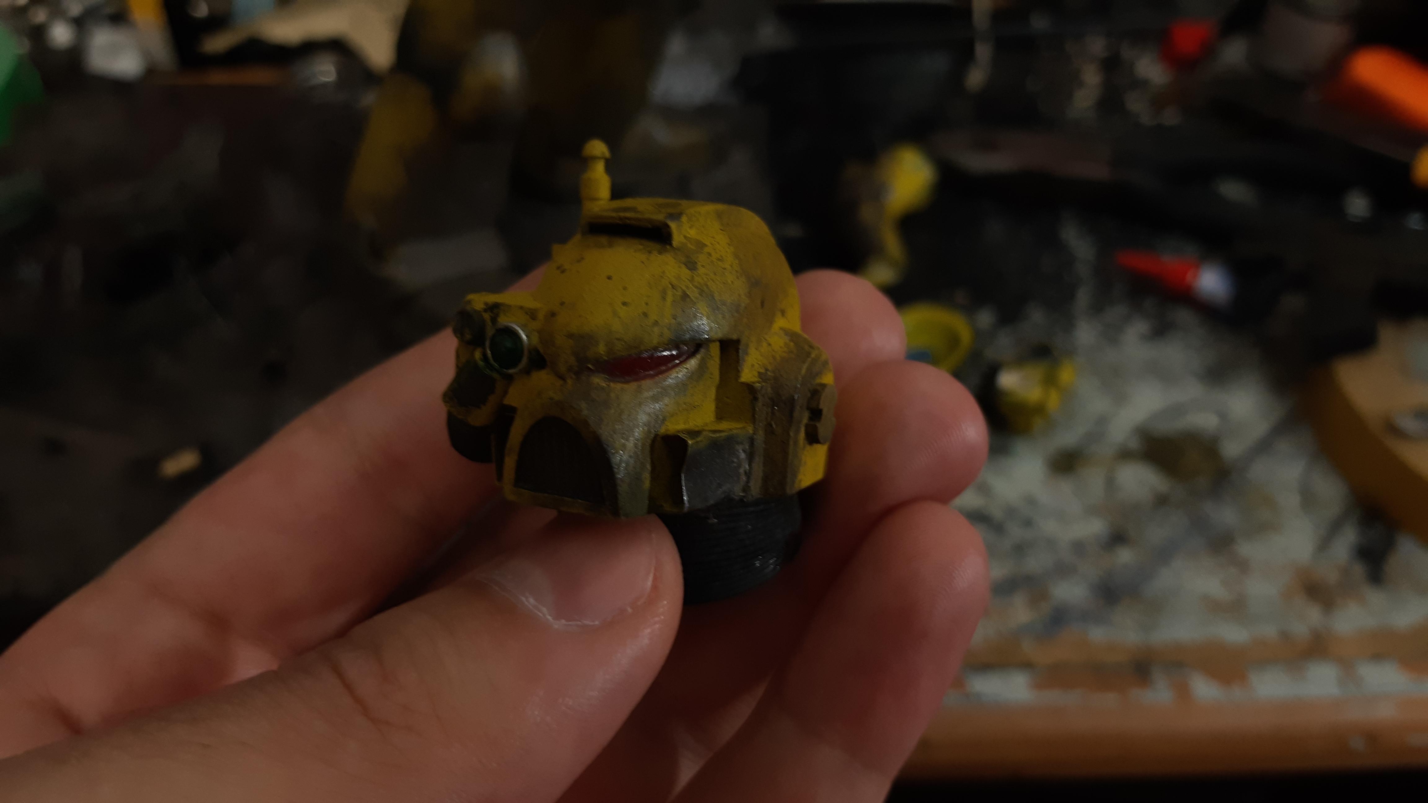 Imperial Fists, Imperial Fists Closeup, Scratch Build, Space Marines, Warhammer 40,000