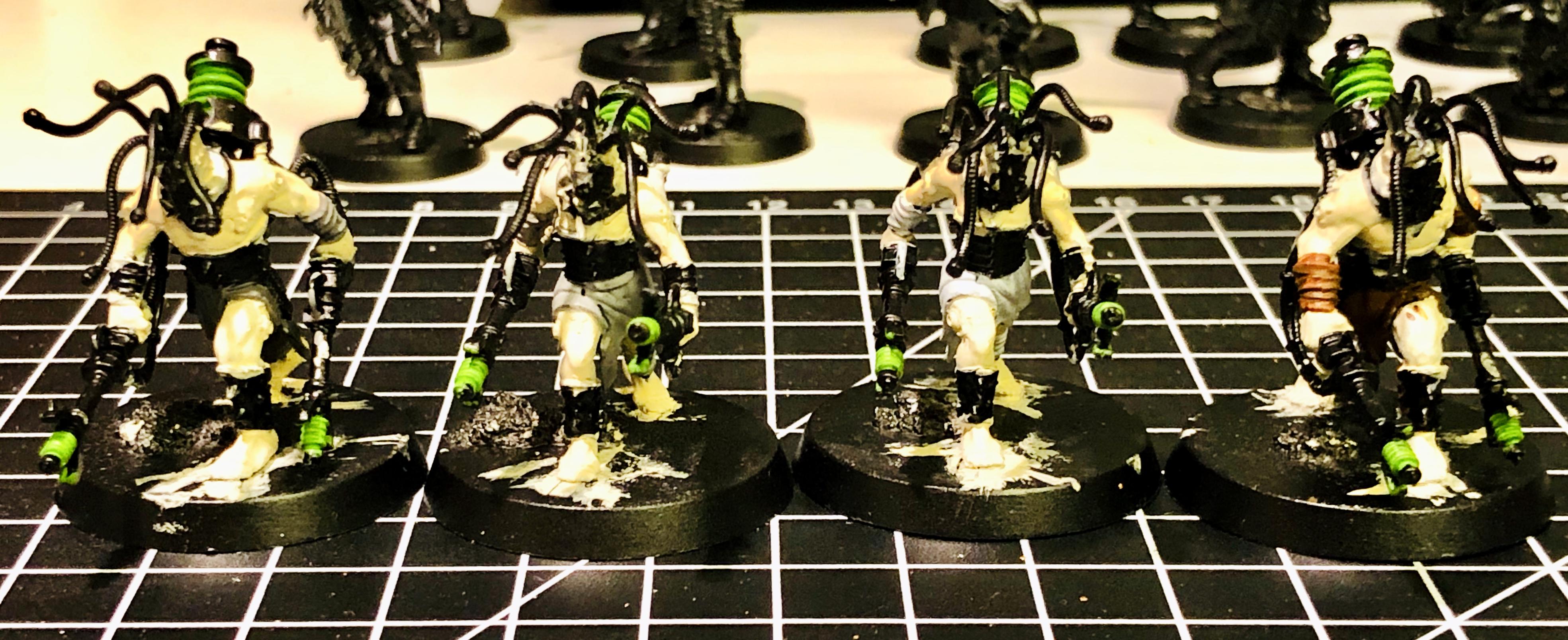 Baddies, Blackstone Fortress, Negavolt Cultists, Warhammer 40,000, Warhammer Quest, Work In Progress
