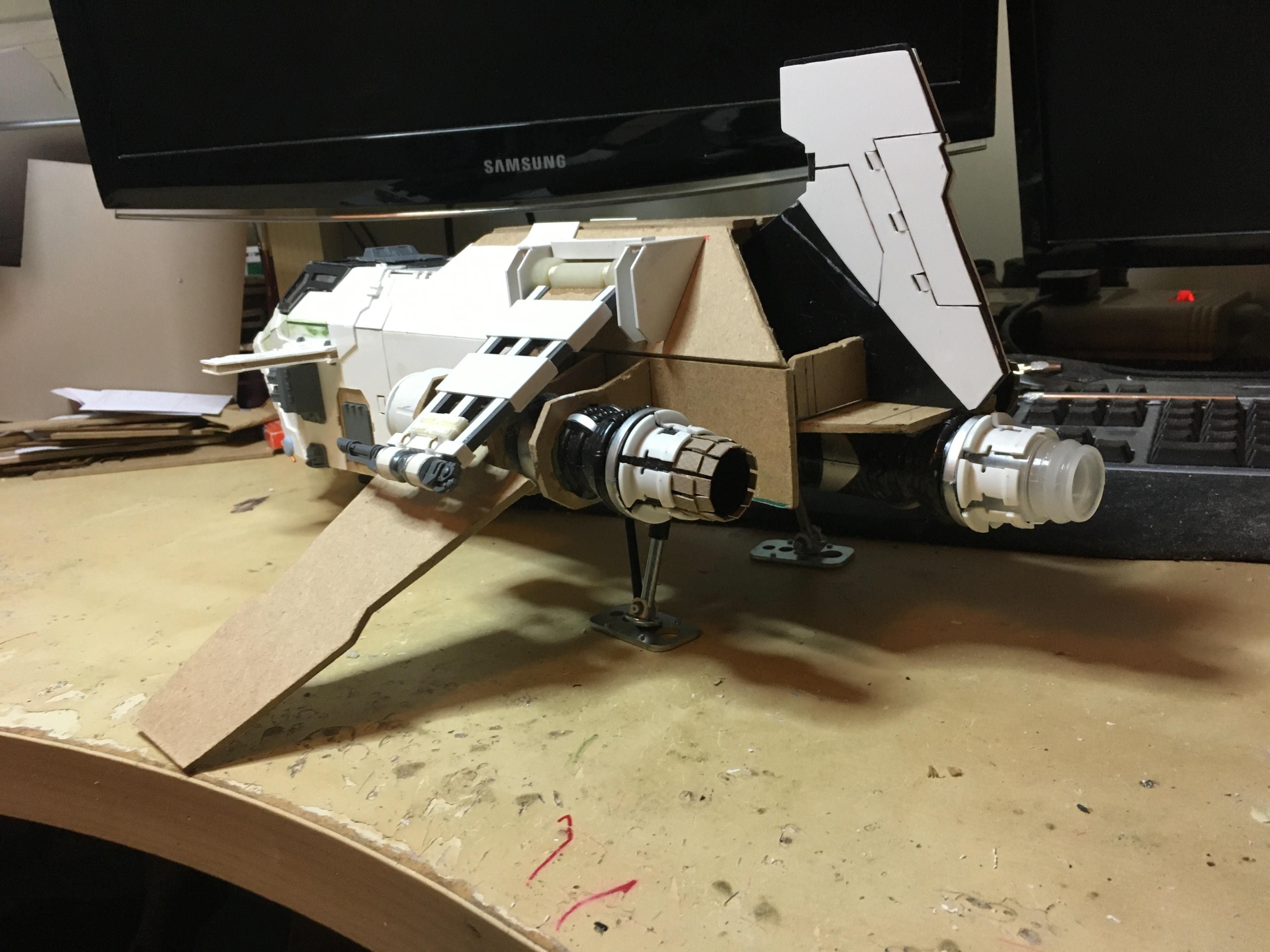 Scratch Build, Space Marines, Thunderhawk Gunship, Warhammer 40,000, Work In Progress