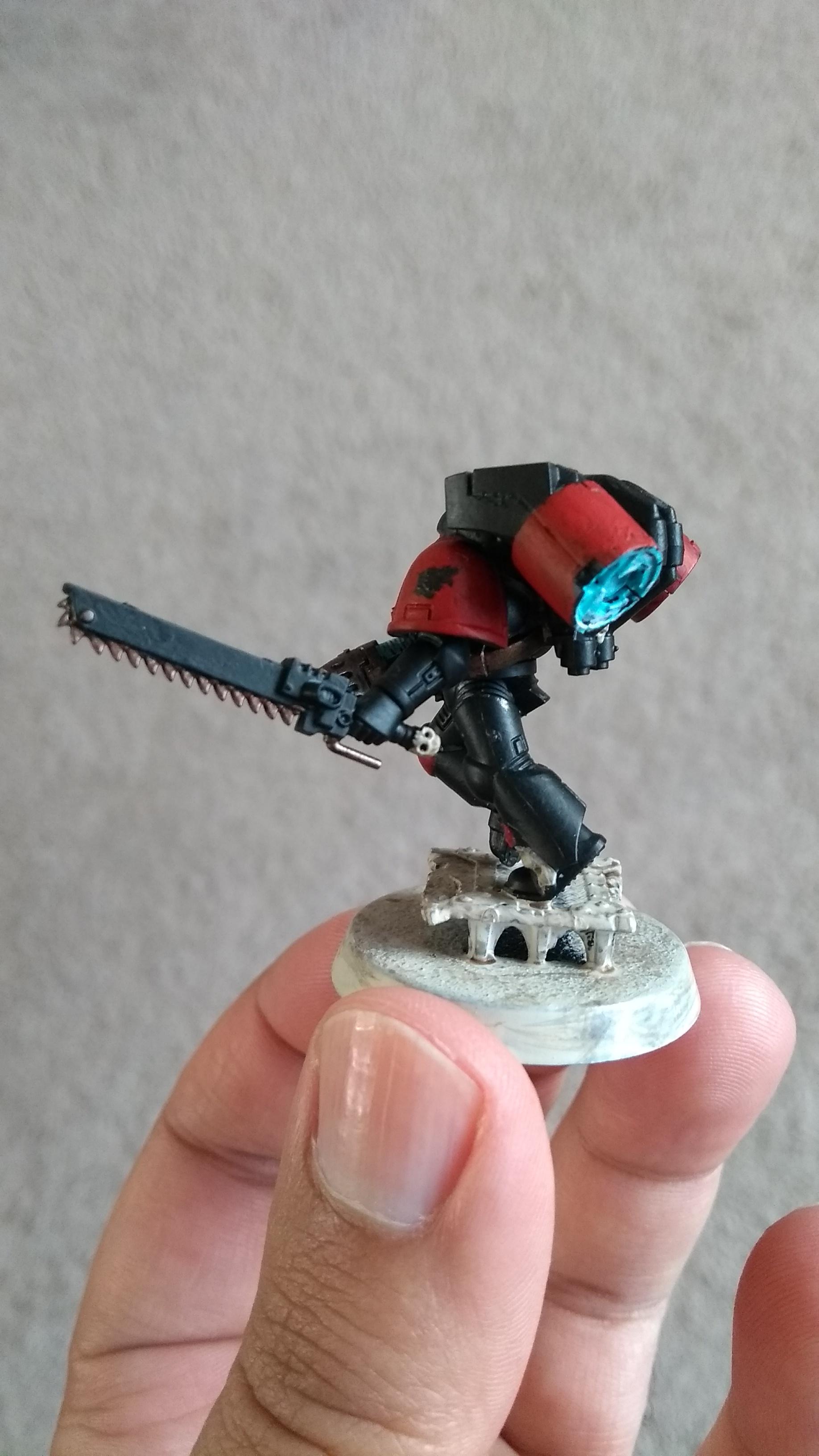Angels Revenant, Assault Squad, Blood Angels, Painted, Space Marines, Warhammer 40,000