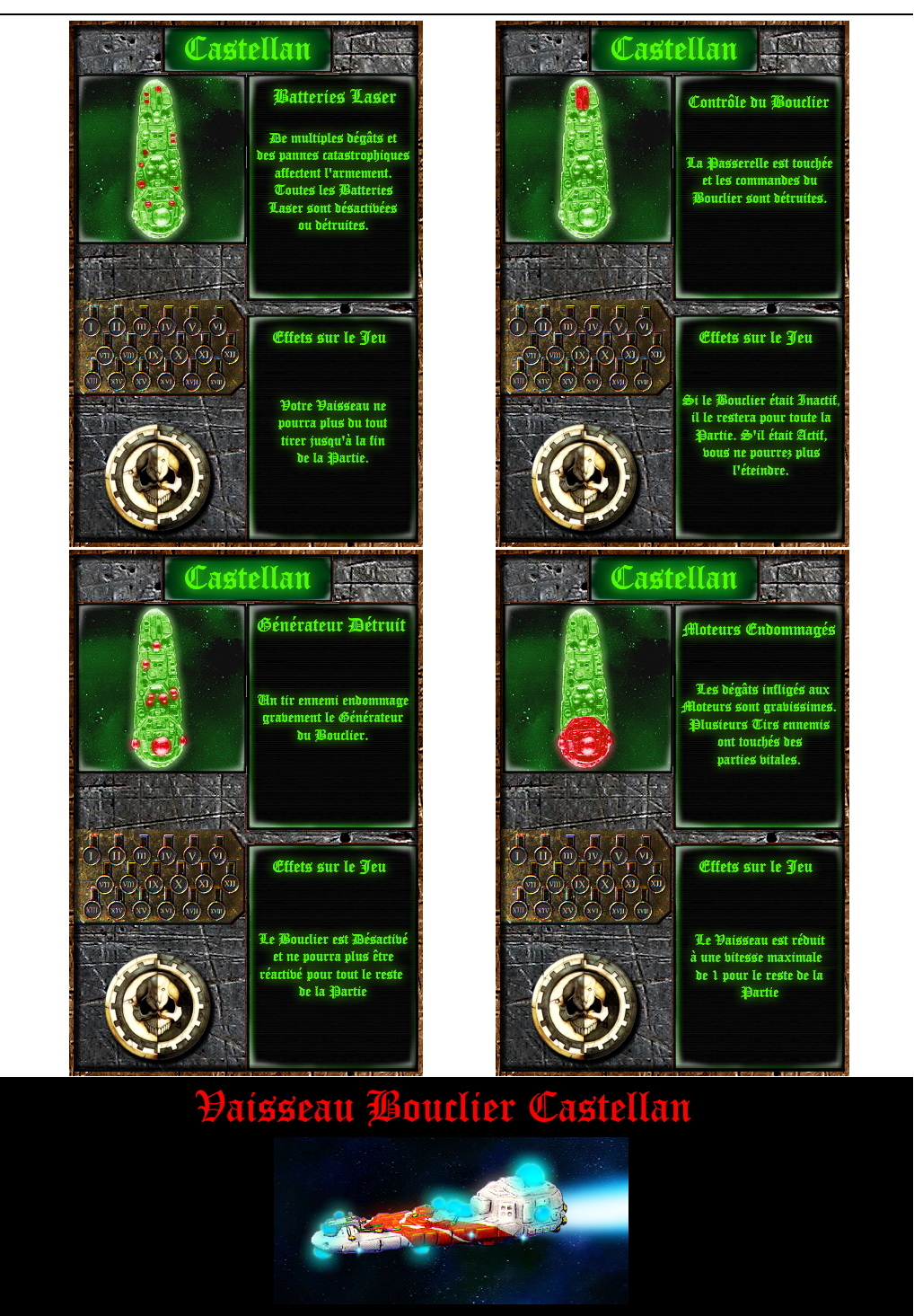 Cards, Castellan Shield Ship, Spacefleet