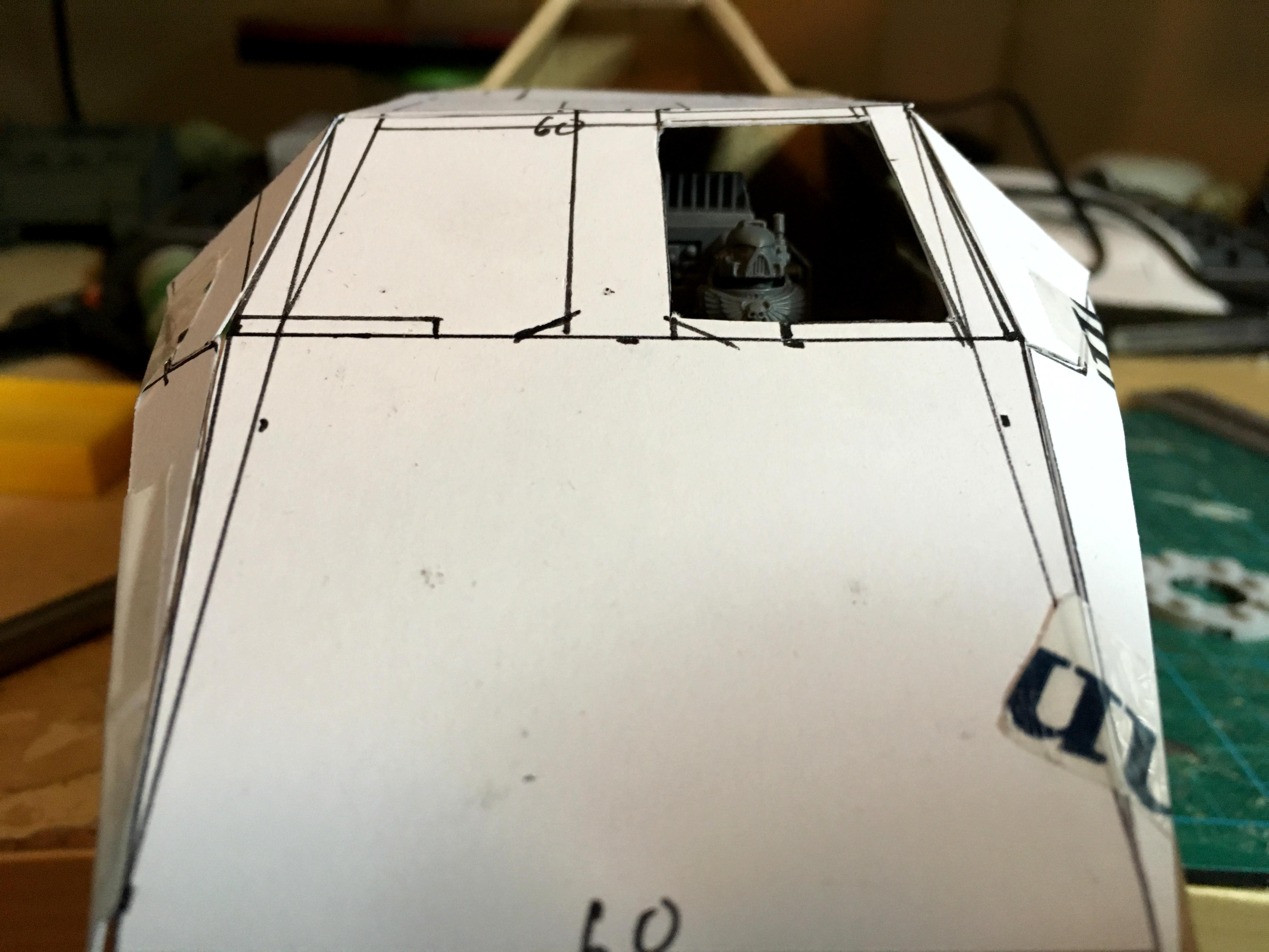Scratch Build, Space Marines, Thunder Hawk Gunship, Thunderhawk Gunship, Warhammer 40,000, Work In Progress