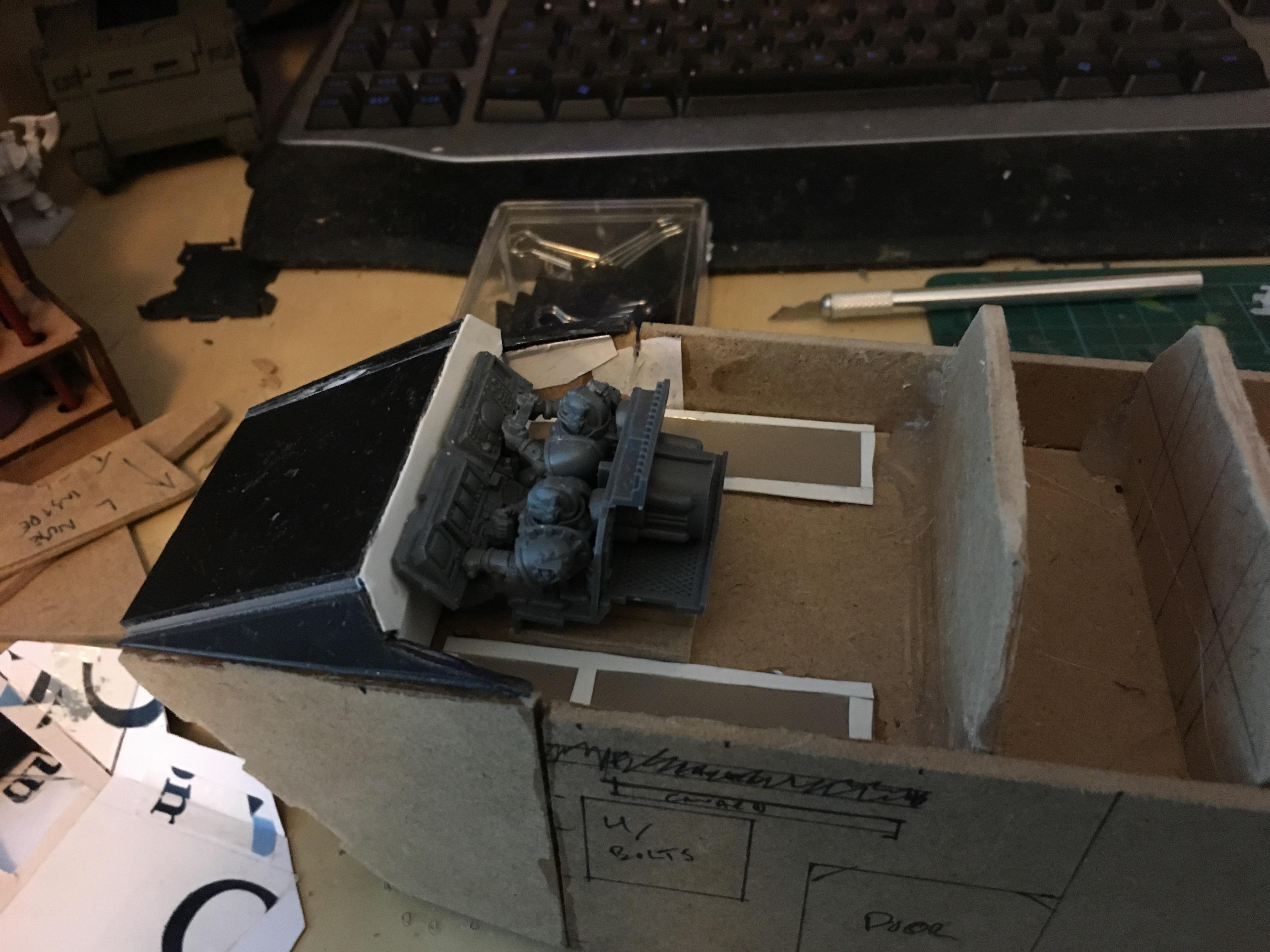 Scratch Build, Space Marines, Thunder Hawk Gunship, Thunderhawk Gunship, Warhammer 40,000, Work In Progress