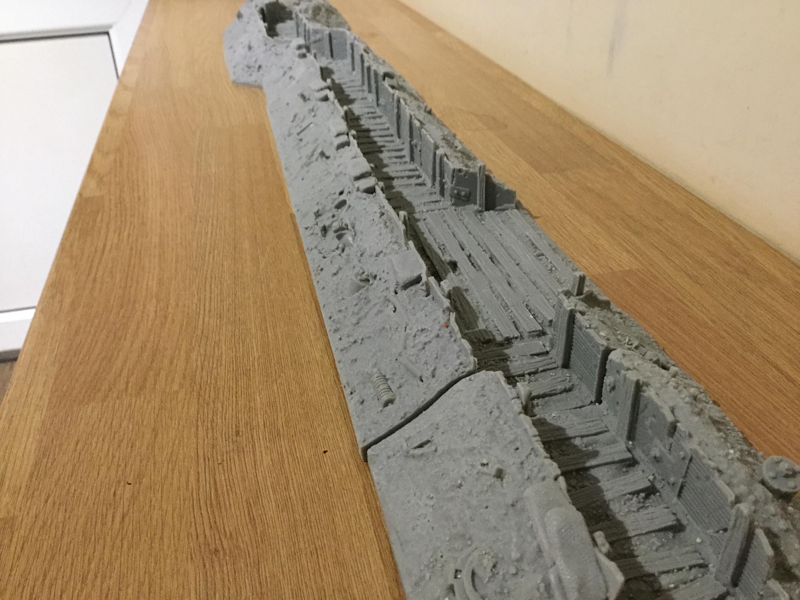 Battlefield trench 