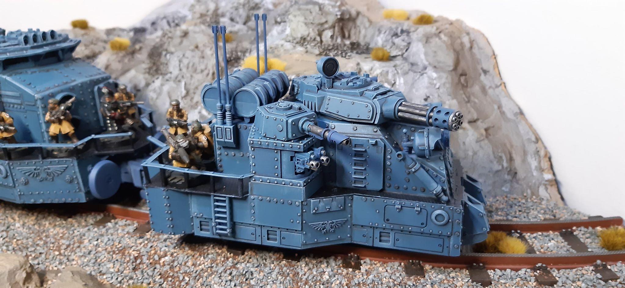 Armored Train, Guard, Imperial, Imperial Guard, Scratch Build, Steel Legion, Train