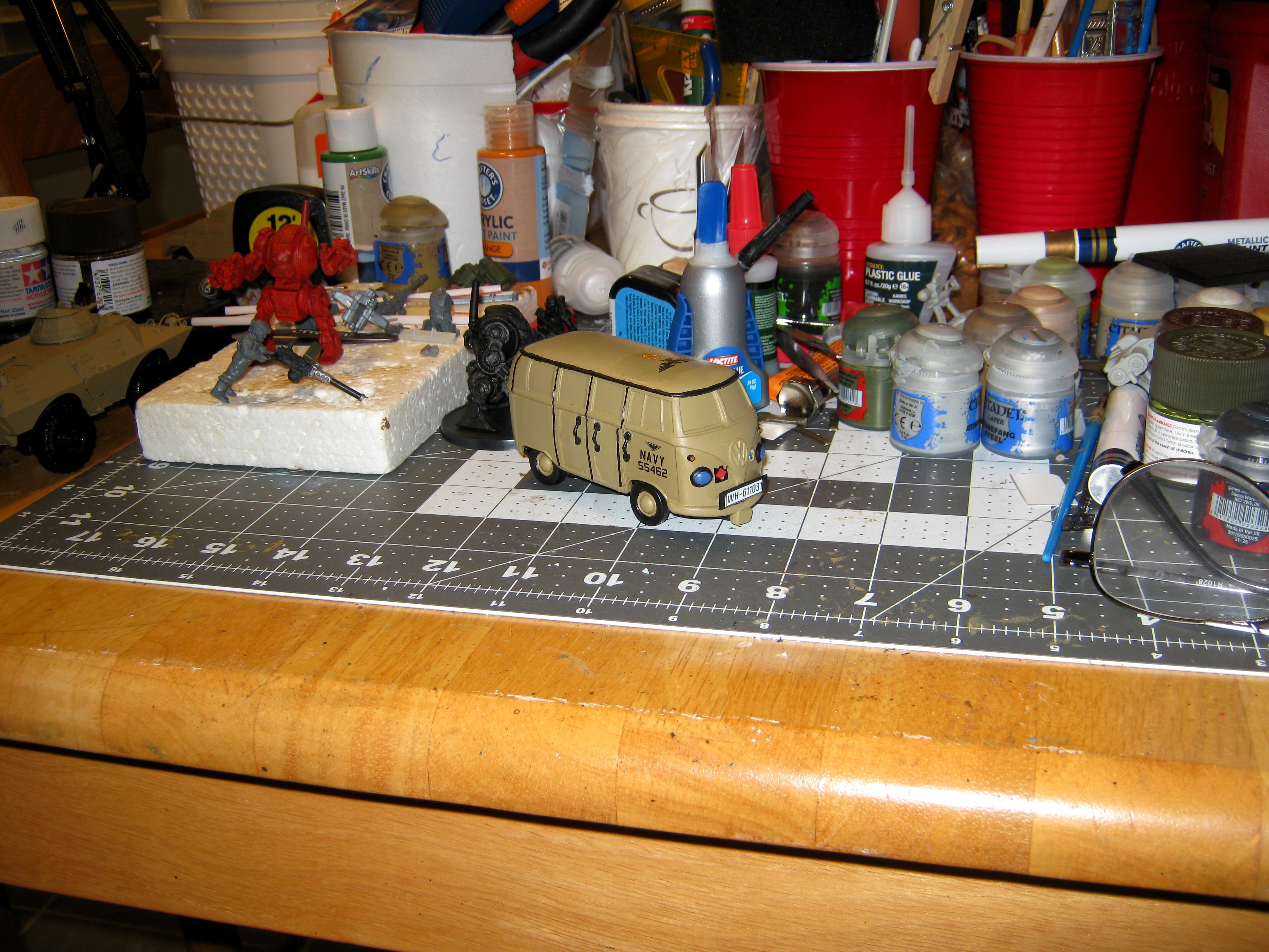 Conversion, Counts As, Imperial Navy, Kit Bash, Volkswagon, Volkswagon Bus, Vw