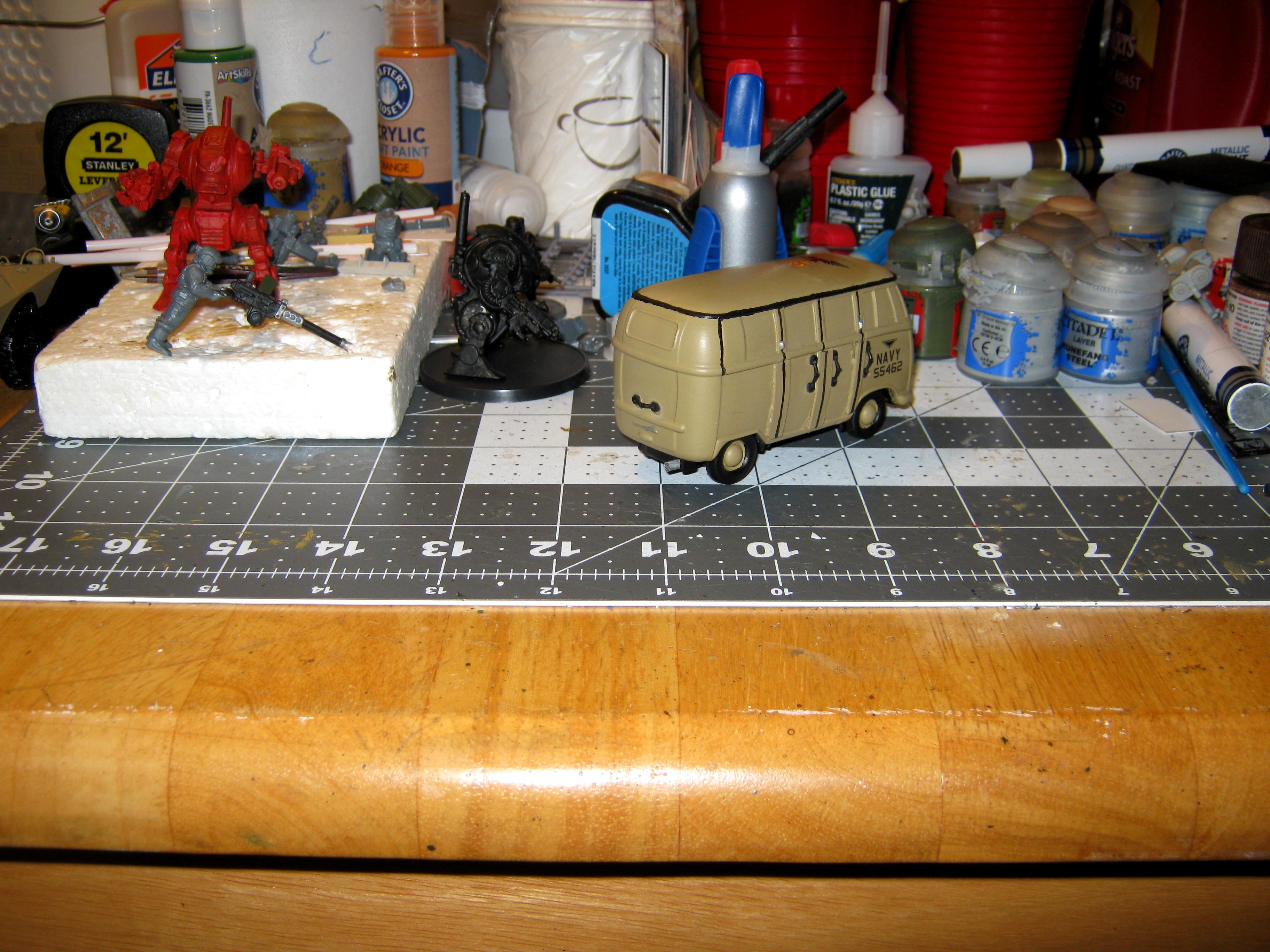 Conversion, Counts As, Imperial Navy, Kit Bash, Van, Volkswagon, Volkswagon Bus, Vw