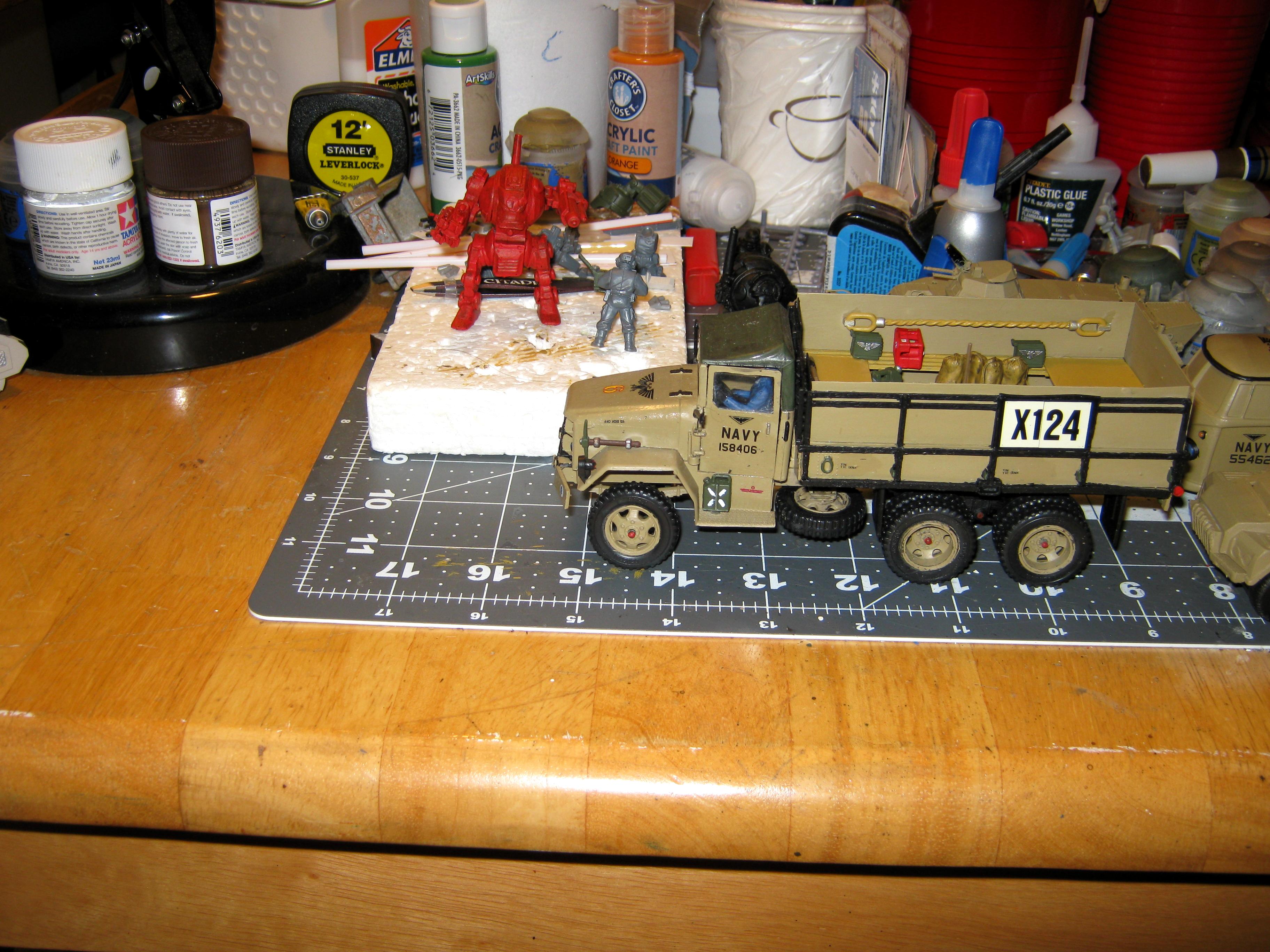 2 1/2 Ton, 6x6, Conversion, Duece And A Half, Gun Truck, Imperial, Imperial Navy, M35, Revell, Transport, Truck, U.s. Army, Vintage