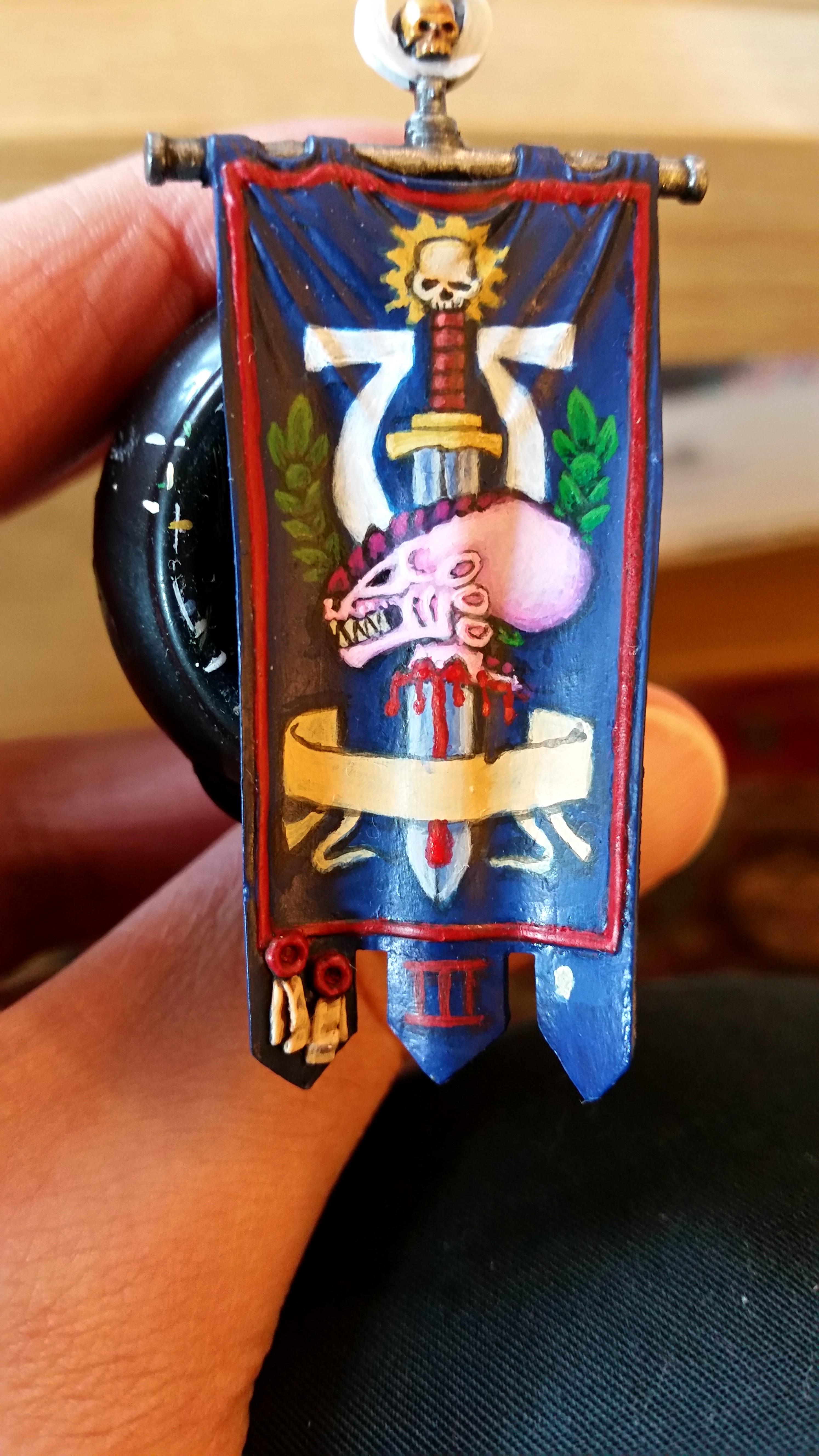 Ancient, Space Marines, Standard Bearer, Ultramarines