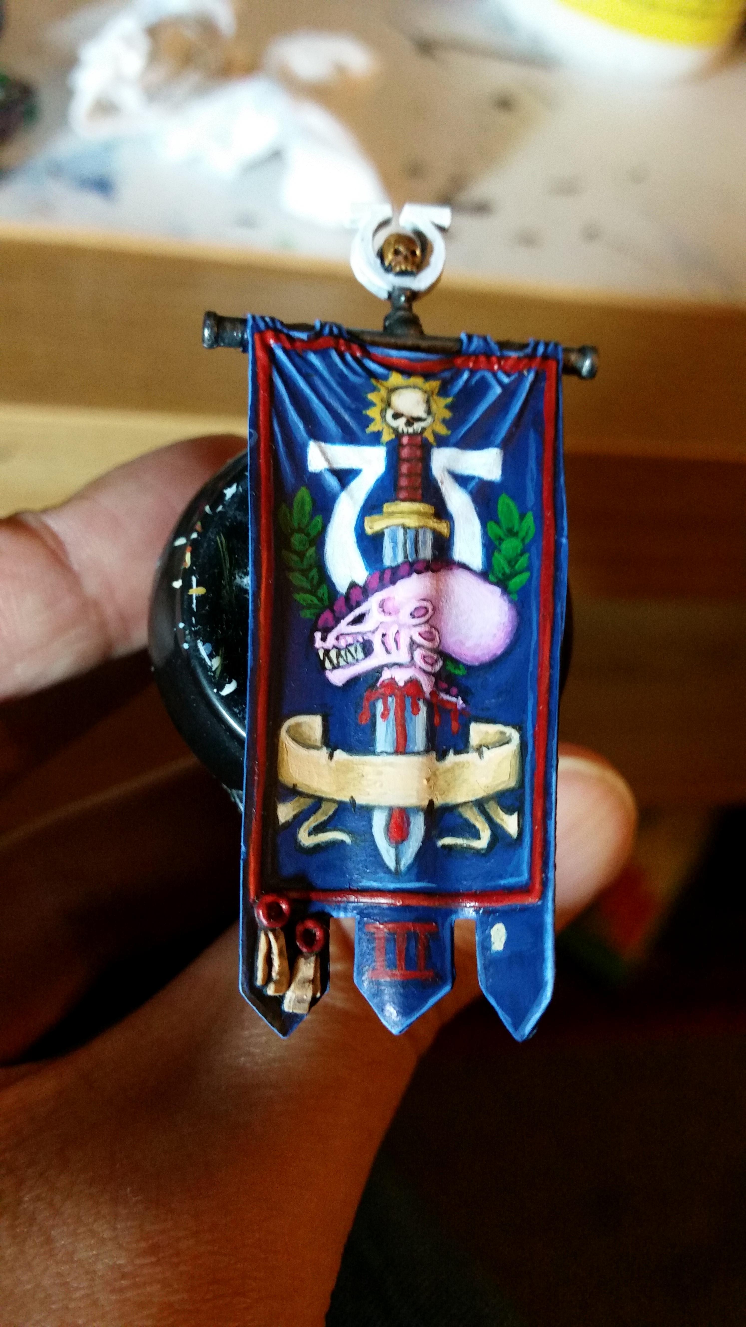 Ancient, Space Marines, Standard Bearer, Ultramarines