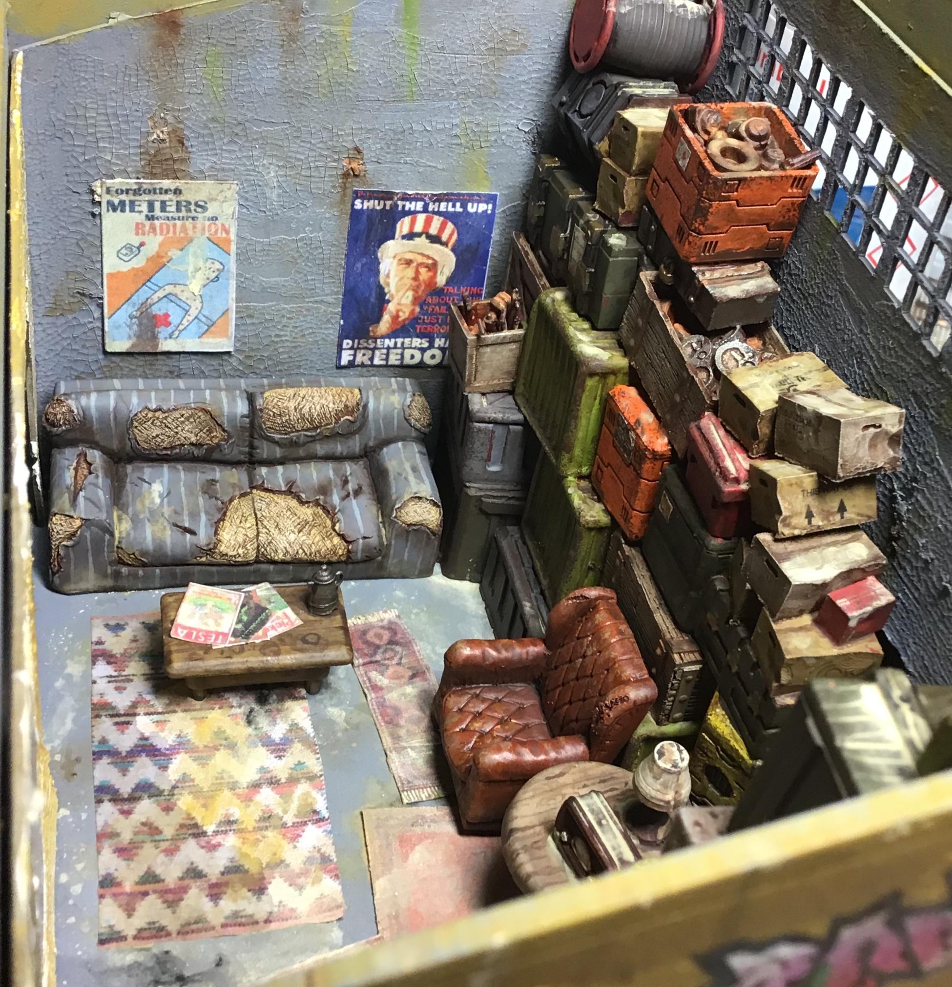 Diorama, Living Room, Post Apocalypse, Terrain