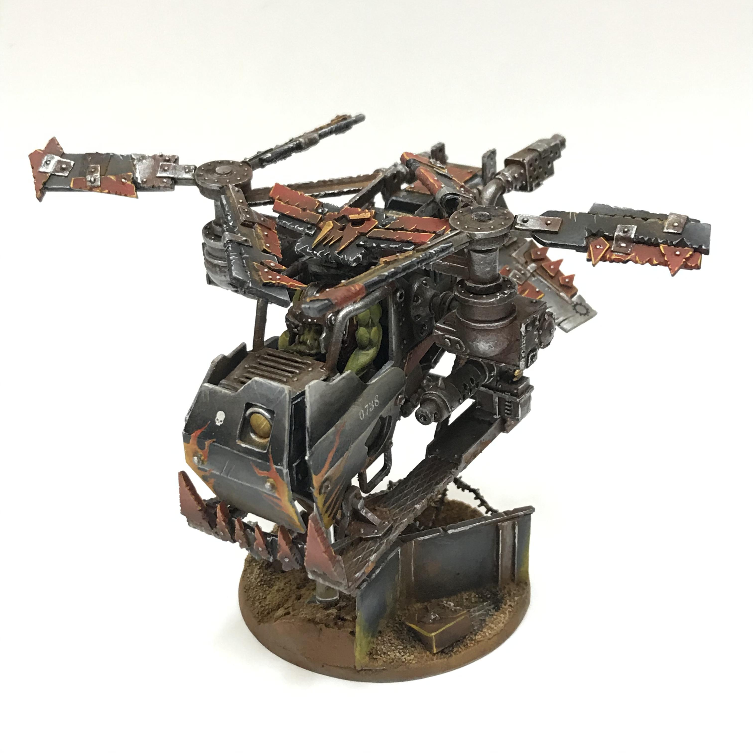 Conversion, Kitbash, Kopta, Looted, Orks, Scratch Build, Warhammer 40,000, Warhammer Fantasy