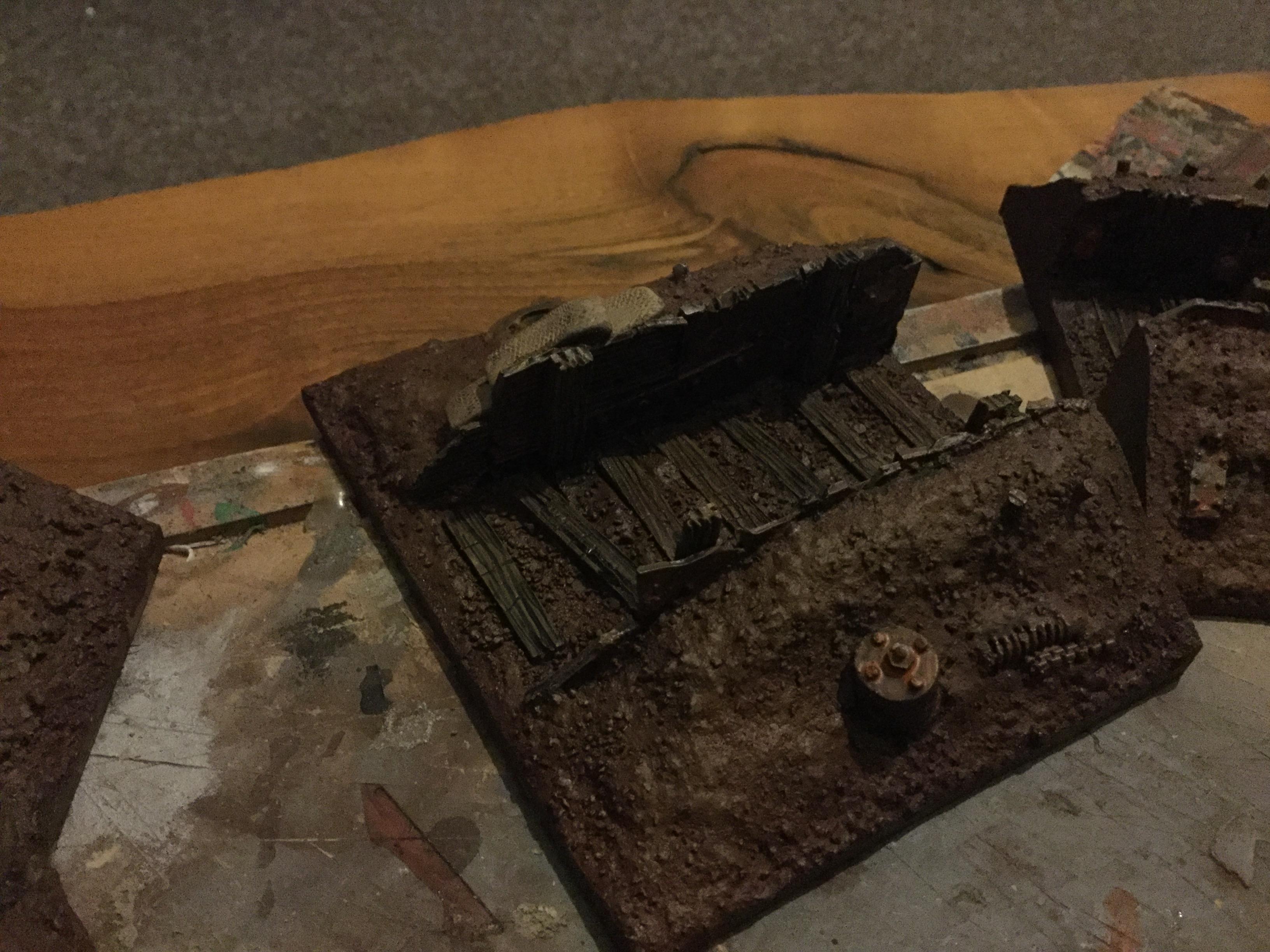 Battlefield trench 