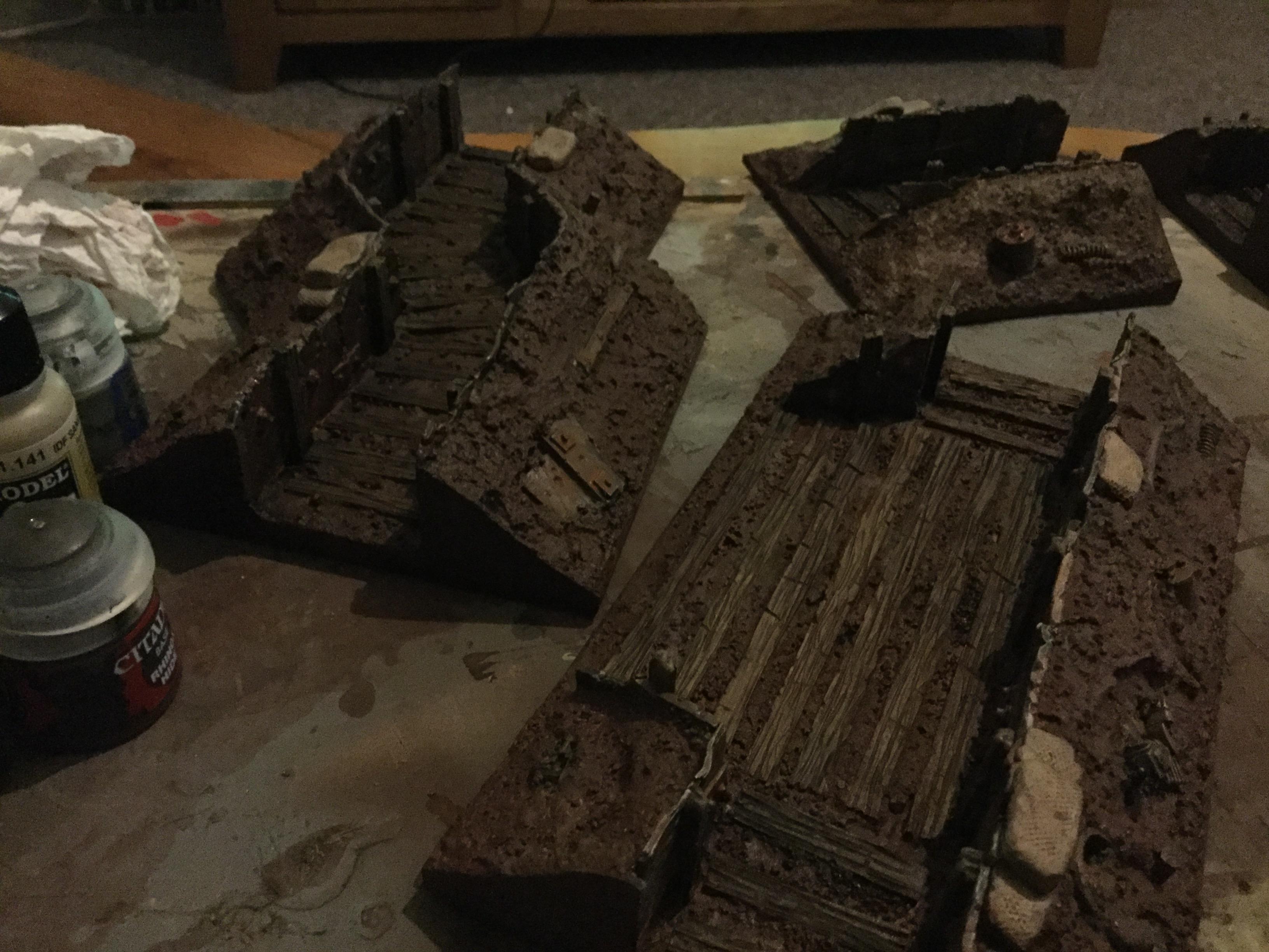 Battlefield trench 