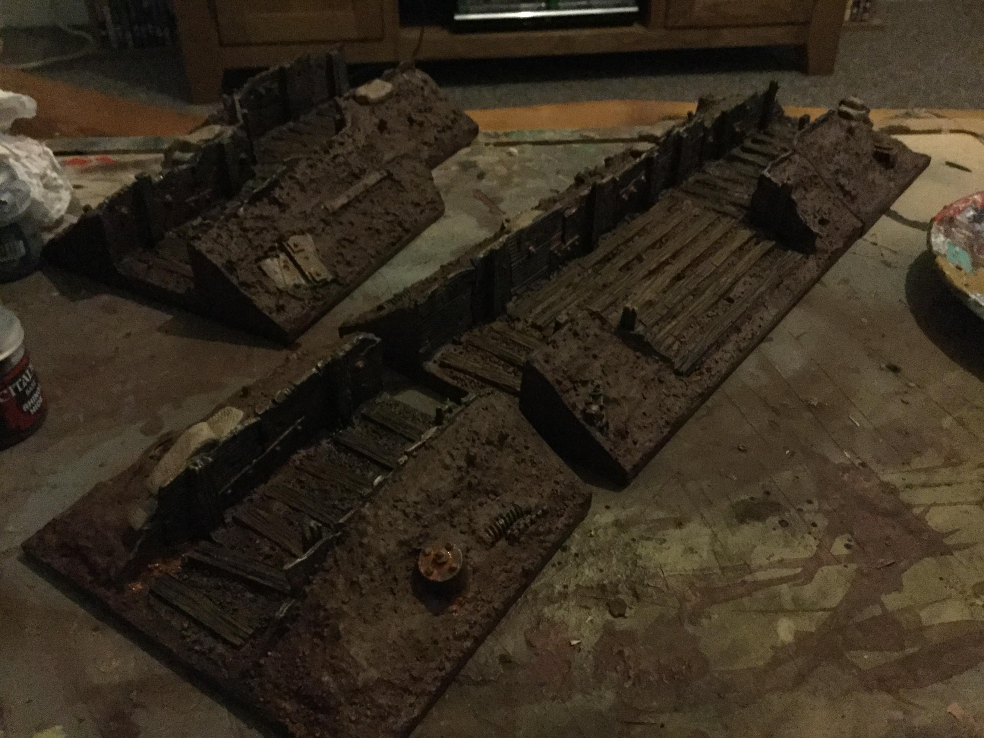 Battlefield trench 