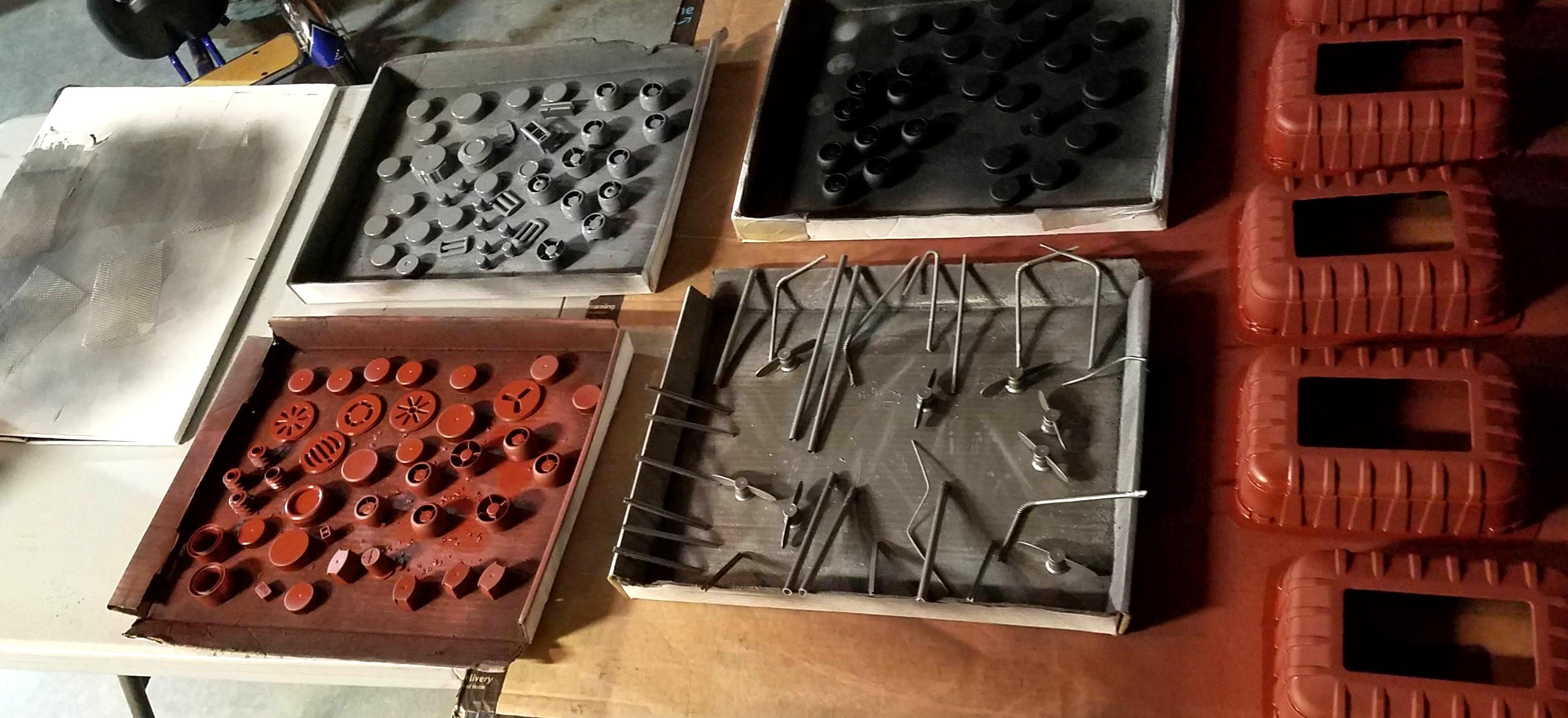Mass spray painting