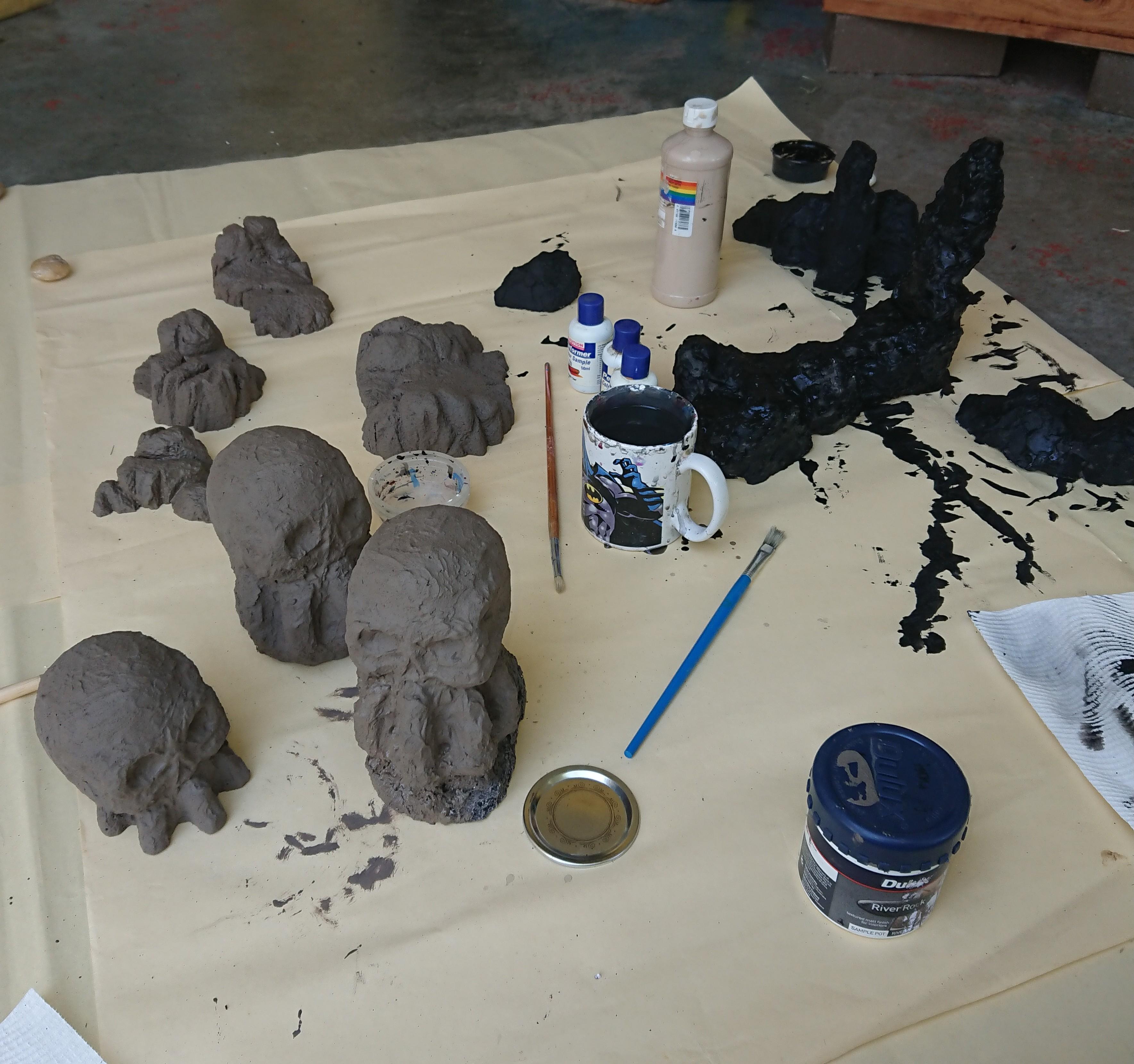 Lumps of it round the back