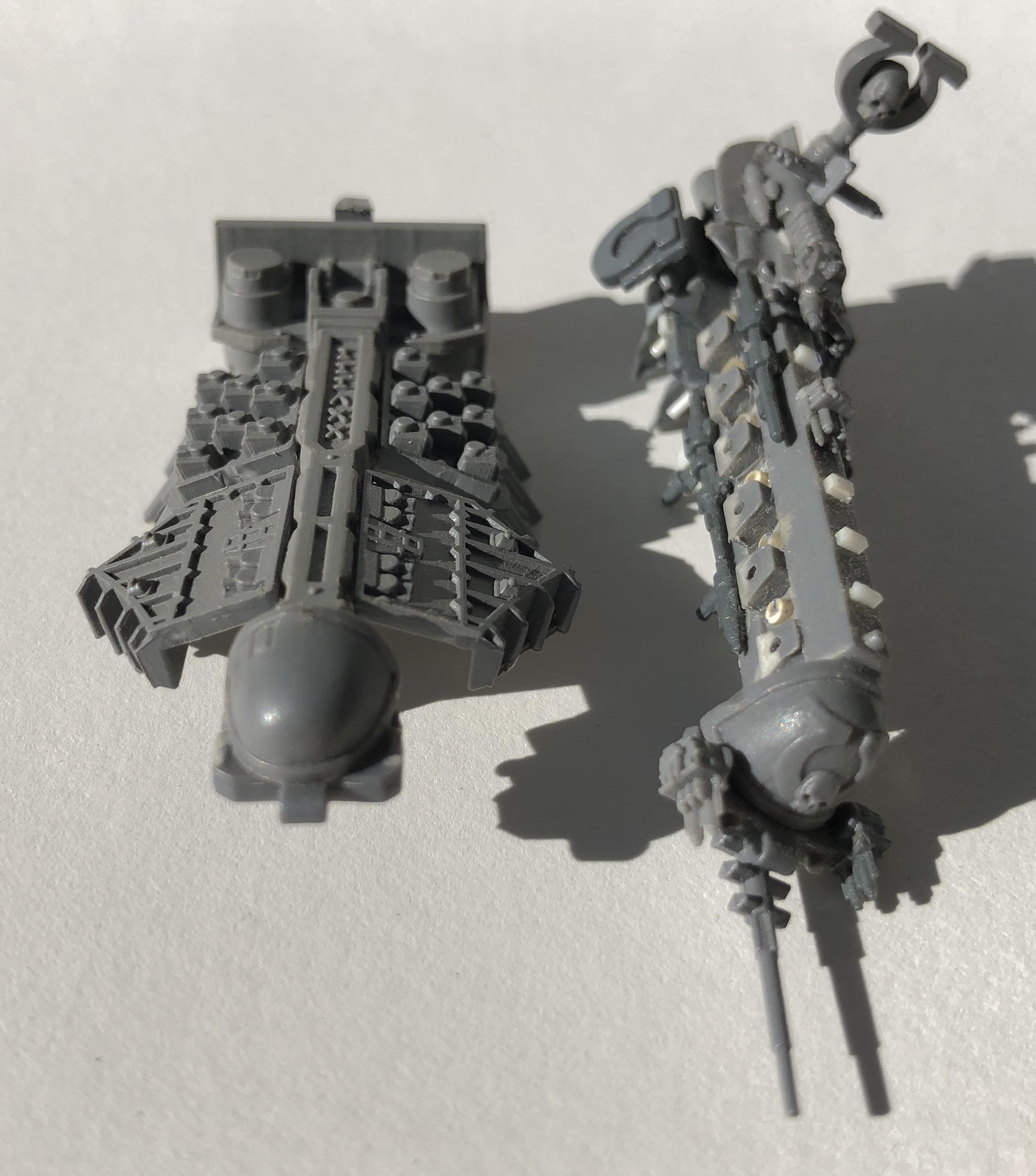 Battlefleet Gothic, Scratch Build, Space Marines, Strike Cruiser, Ultramarines