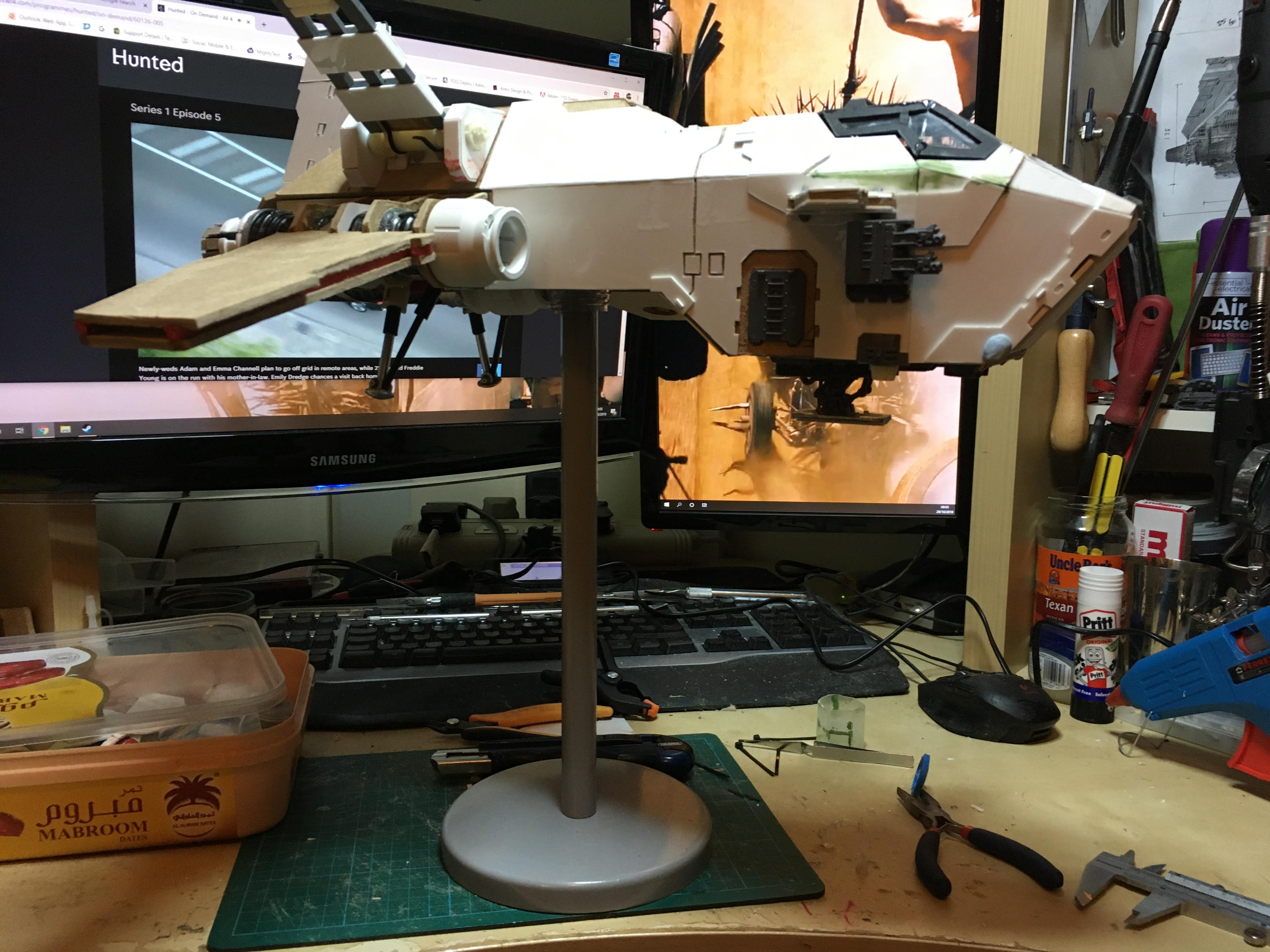 Scratch Build, Space Marines, Thunderhawk Gunship, Warhammer 40,000, Work In Progress